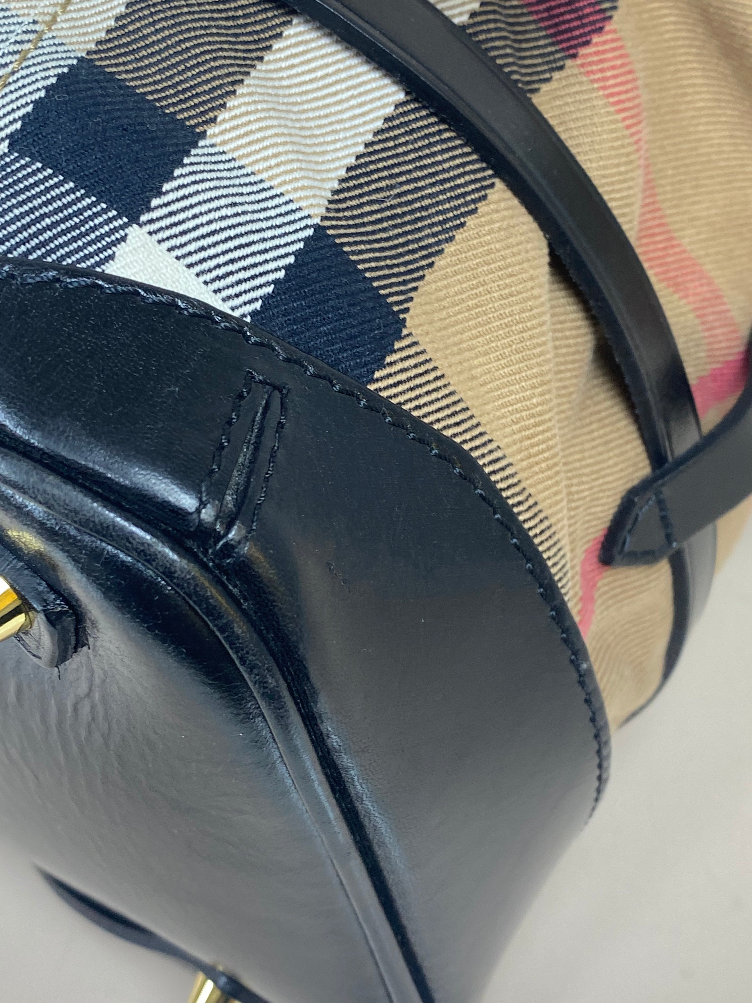 Burberry Bicolor Lynher Medium Bridle Bag
