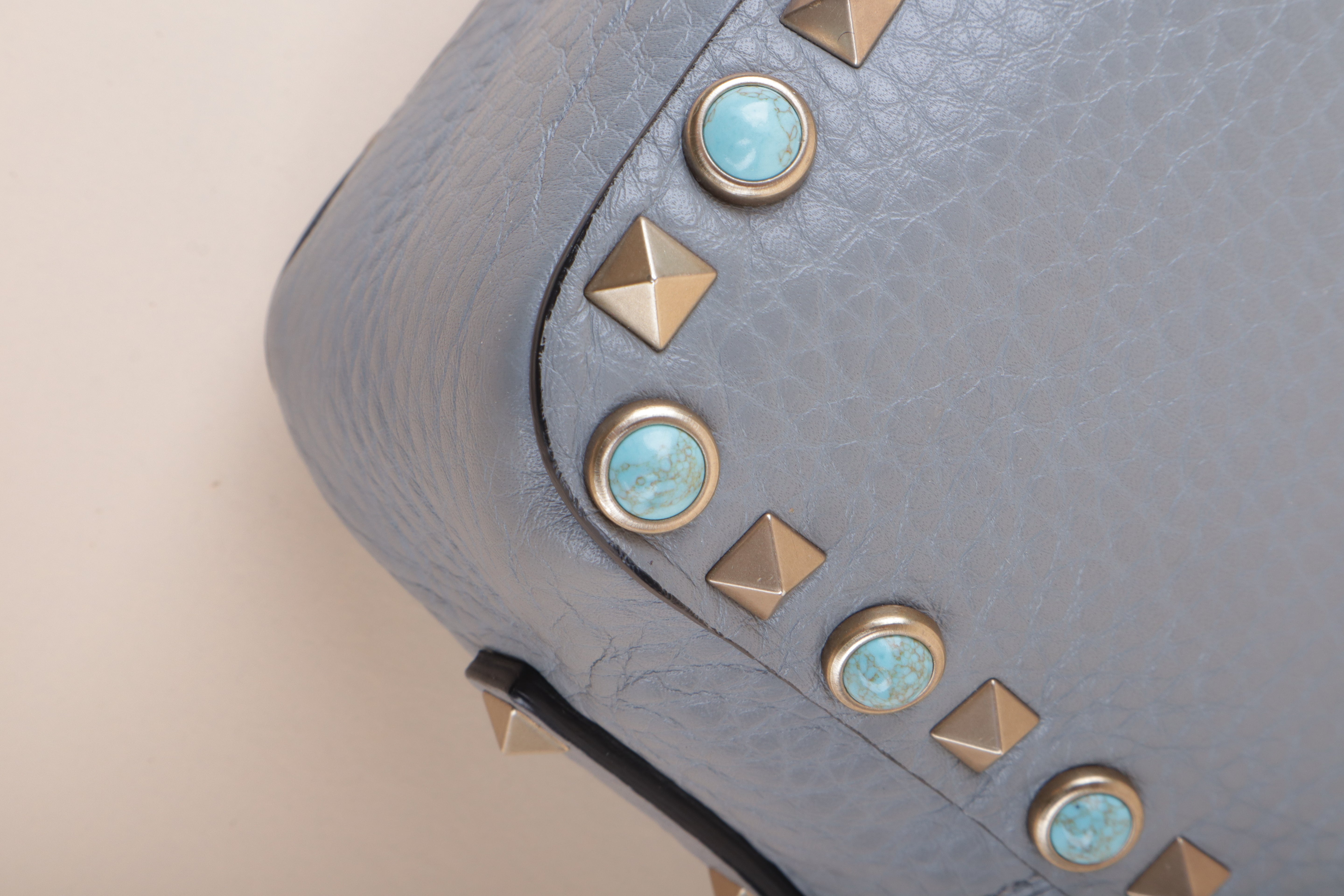 Valentino Grey Rolling Camera Crossbody Bag