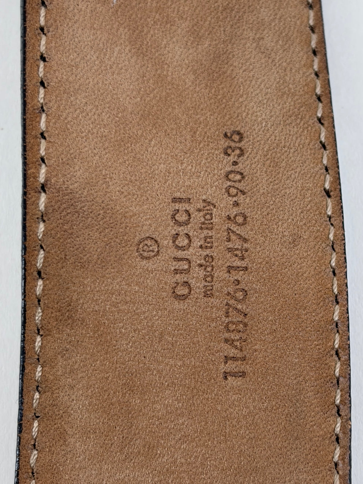 Gucci black guccissima leather interlocking