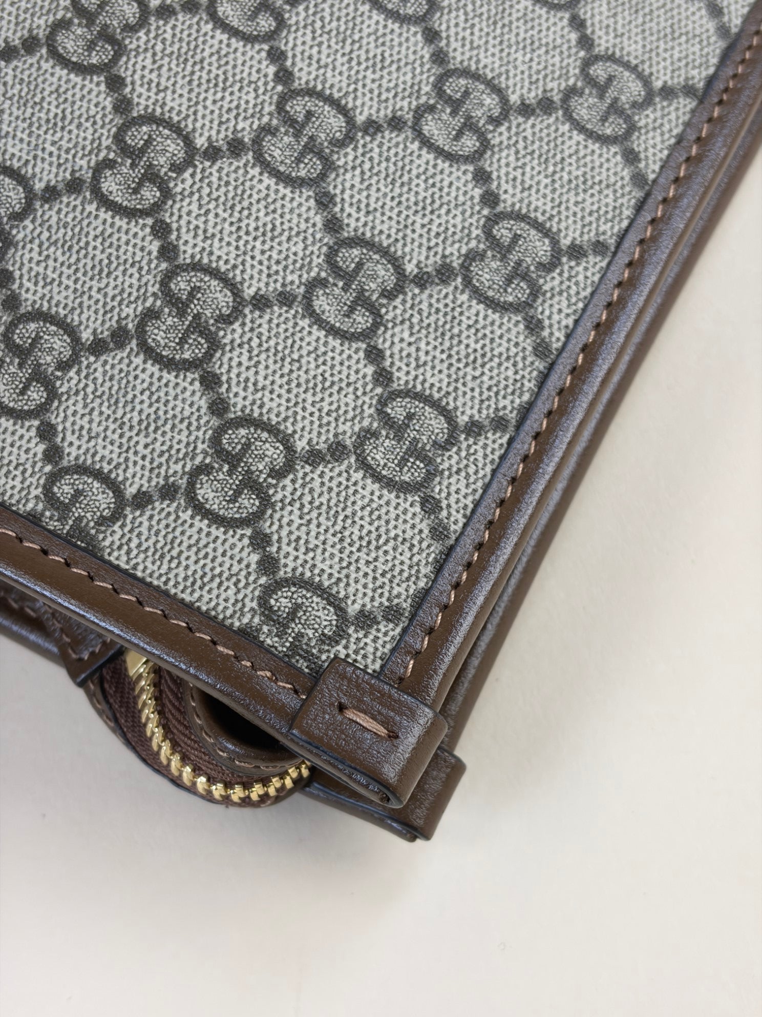 Gucci Brown GG Interlocking Pouch