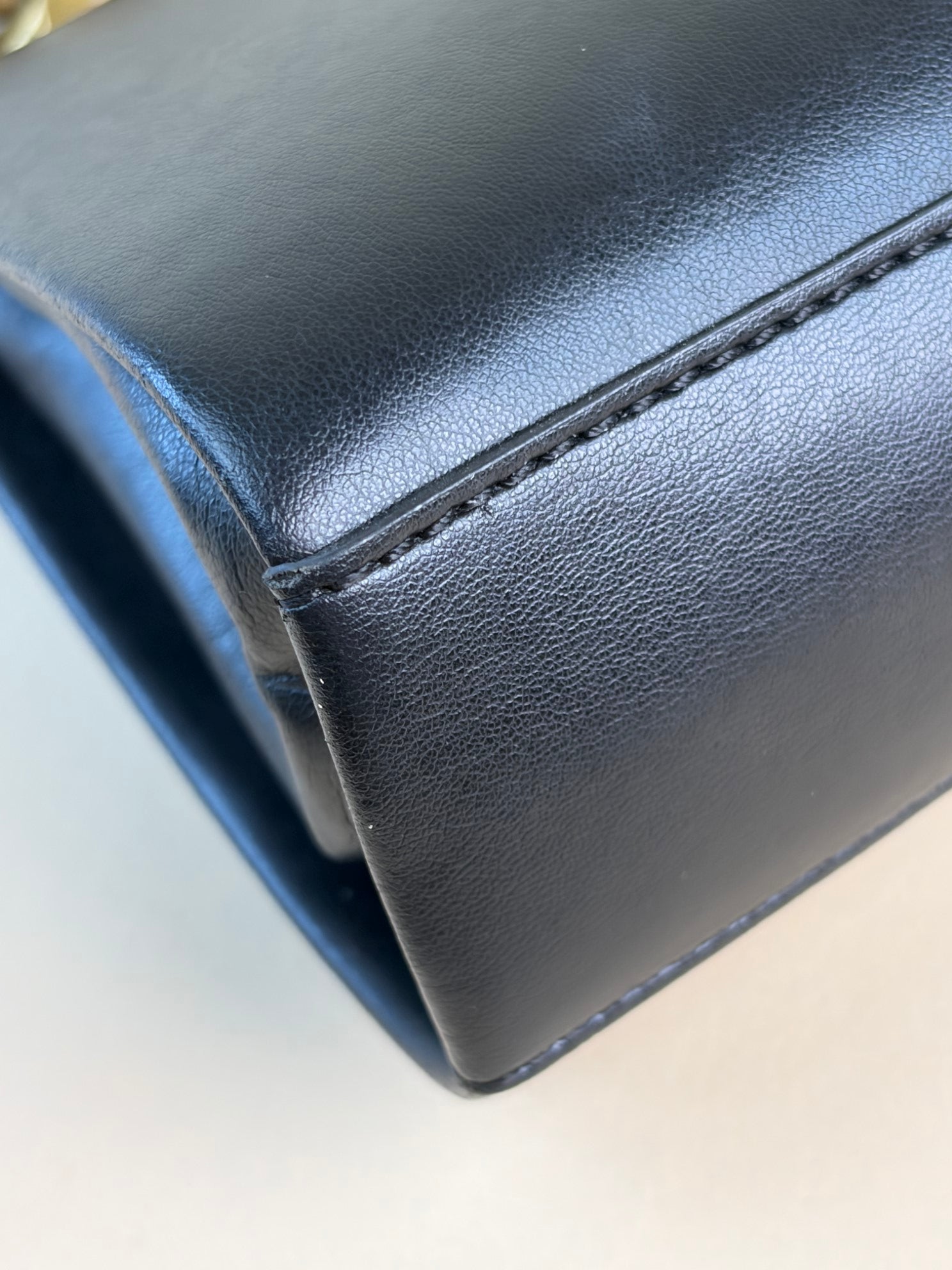 Stella Mccartney Black Small Chunky Chain Small Shoulder Bag