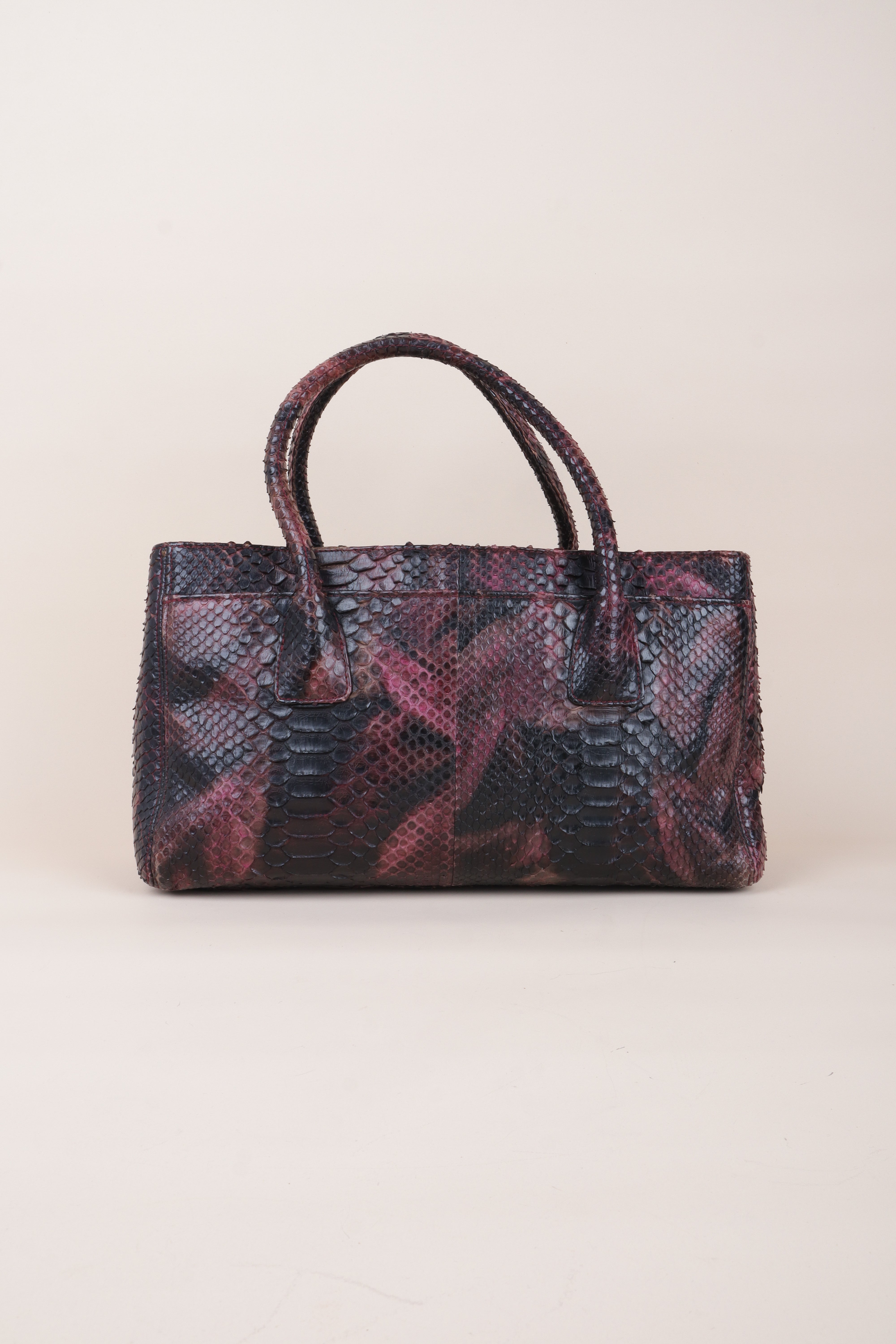 Chanel Bicolor Python Executive Tote Bag