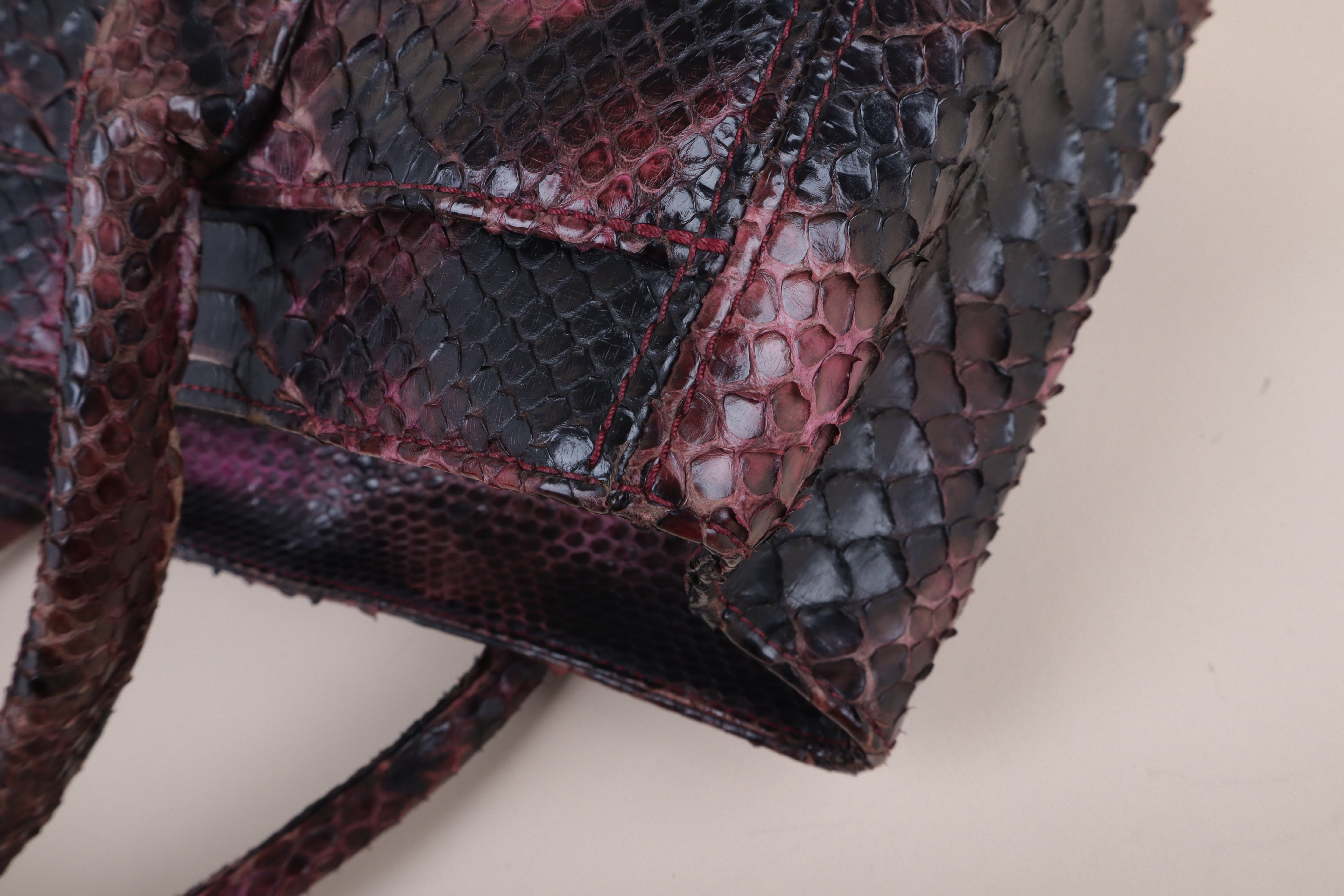 Chanel Bicolor Python Executive Tote Bag