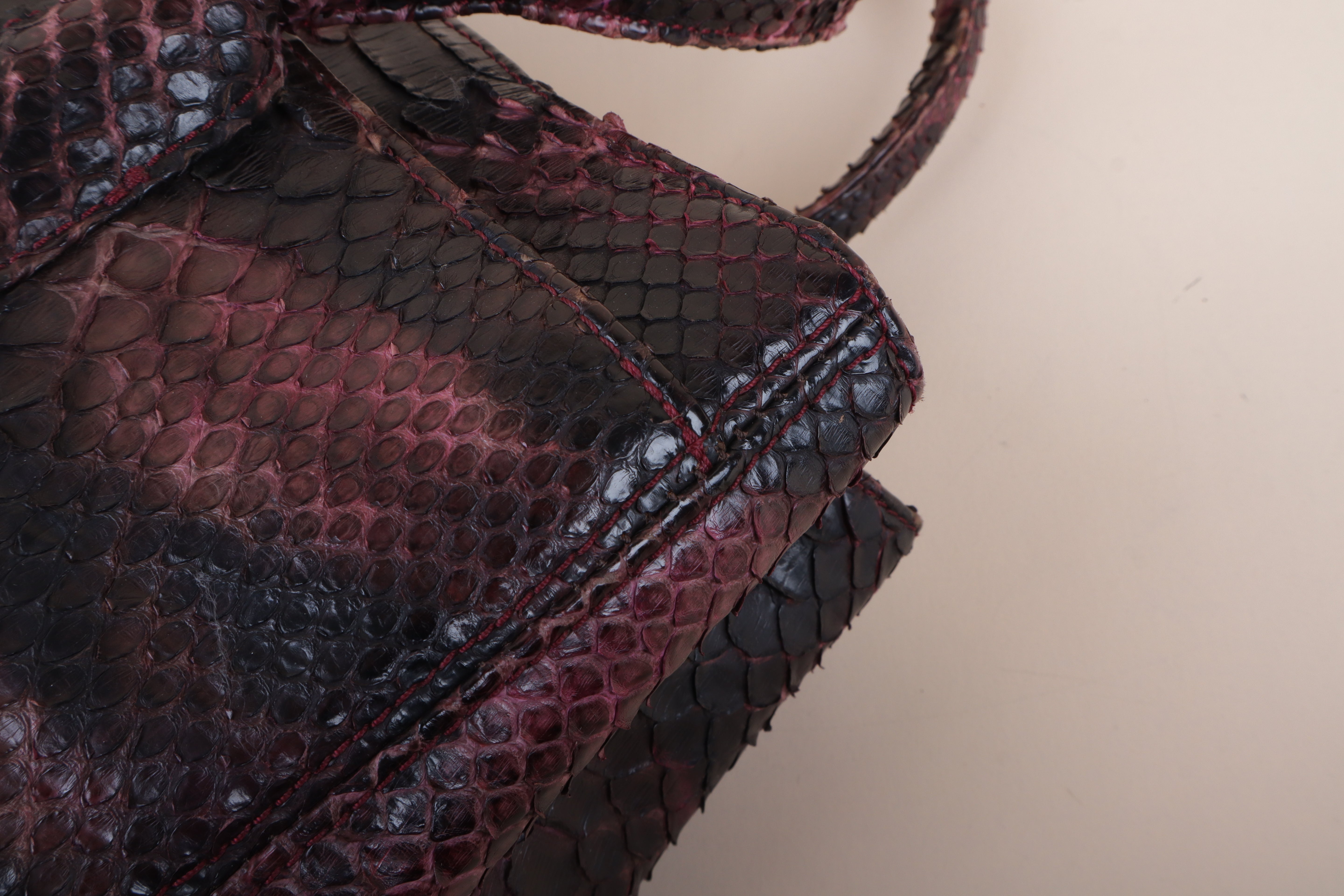 Chanel Bicolor Python Executive Tote Bag