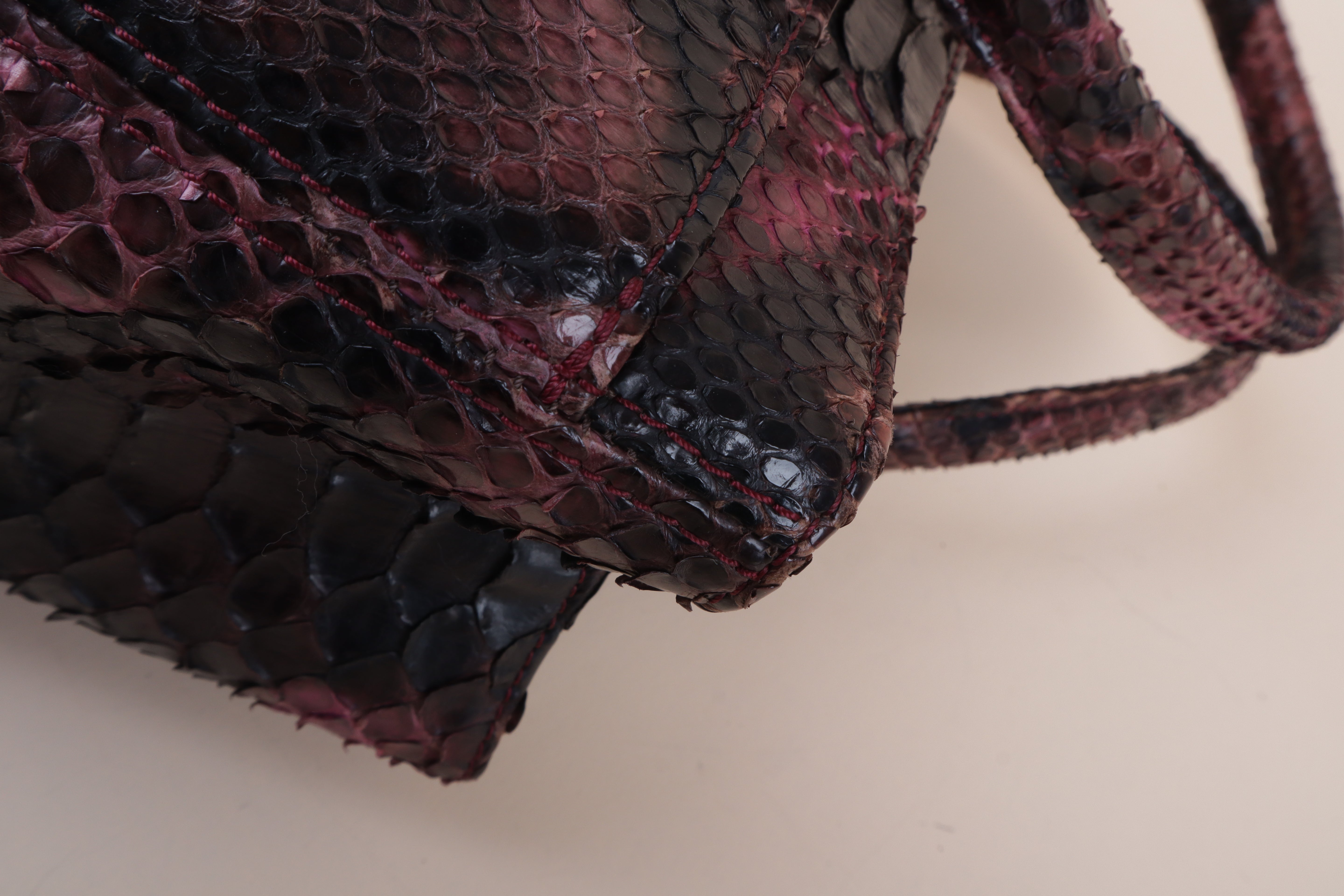 Chanel Bicolor Python Executive Tote Bag