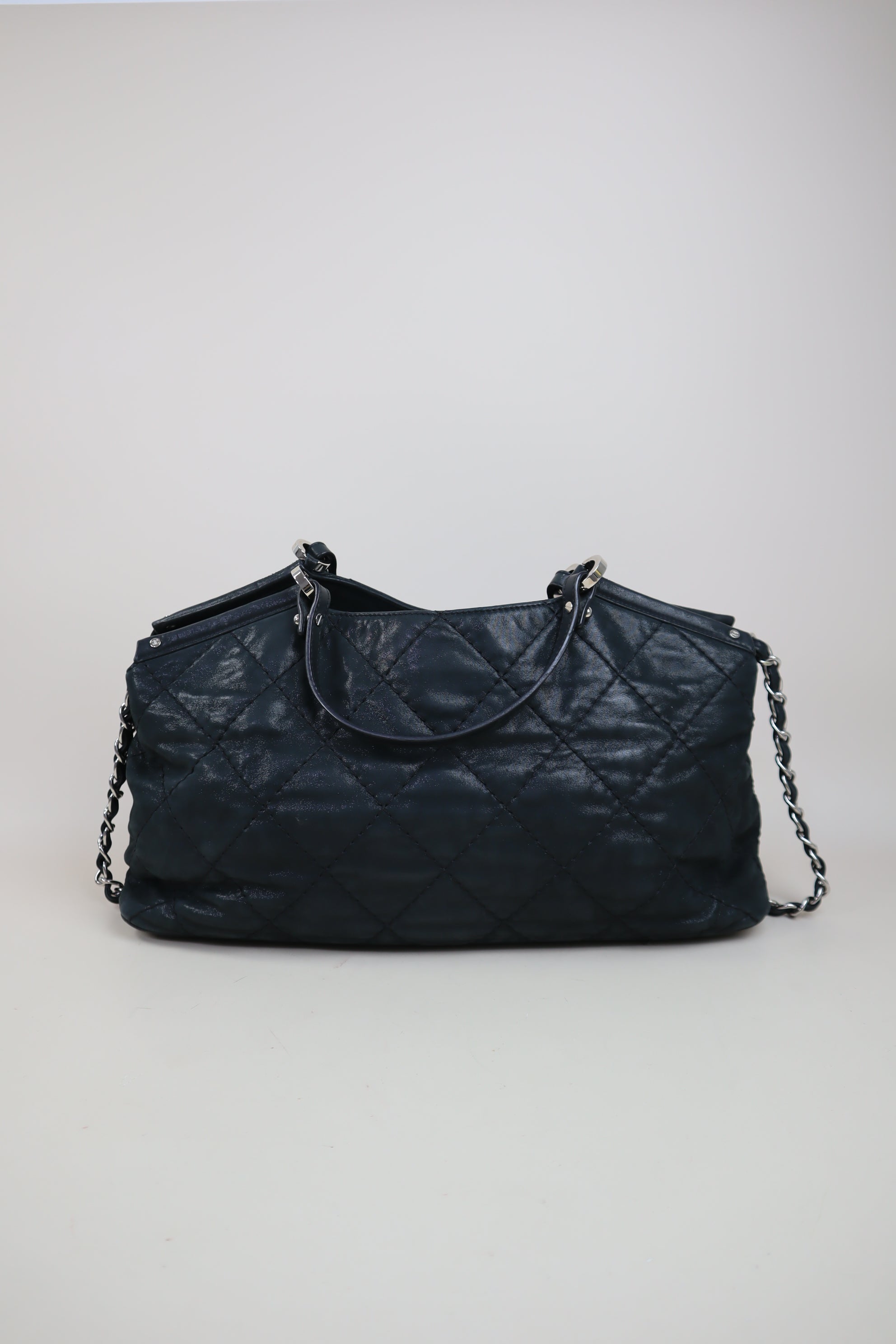 Chanel Black Iridescent CC Tote Bag