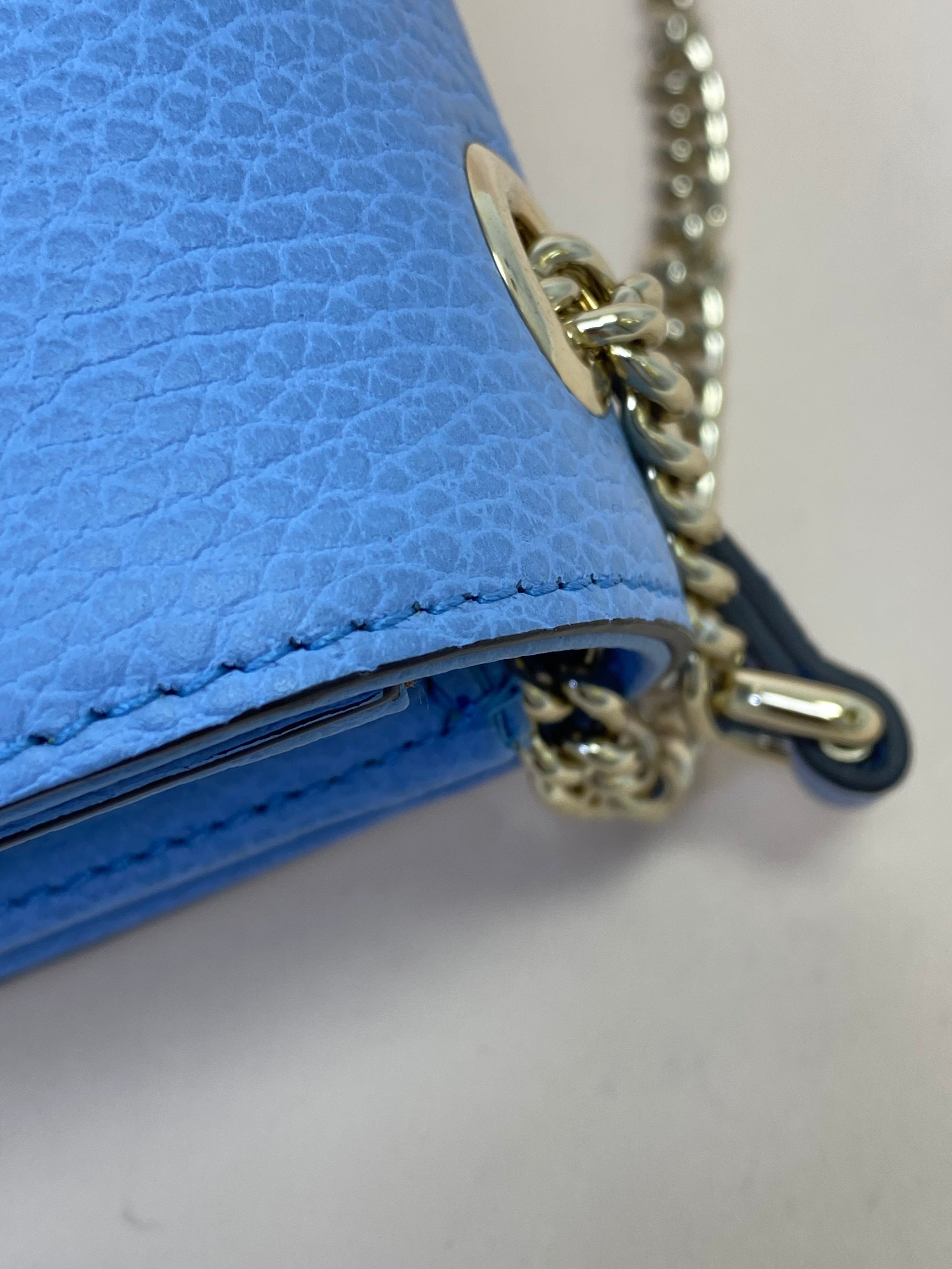 Gucci Light Blue Interlocking G Small Shoulder Bag