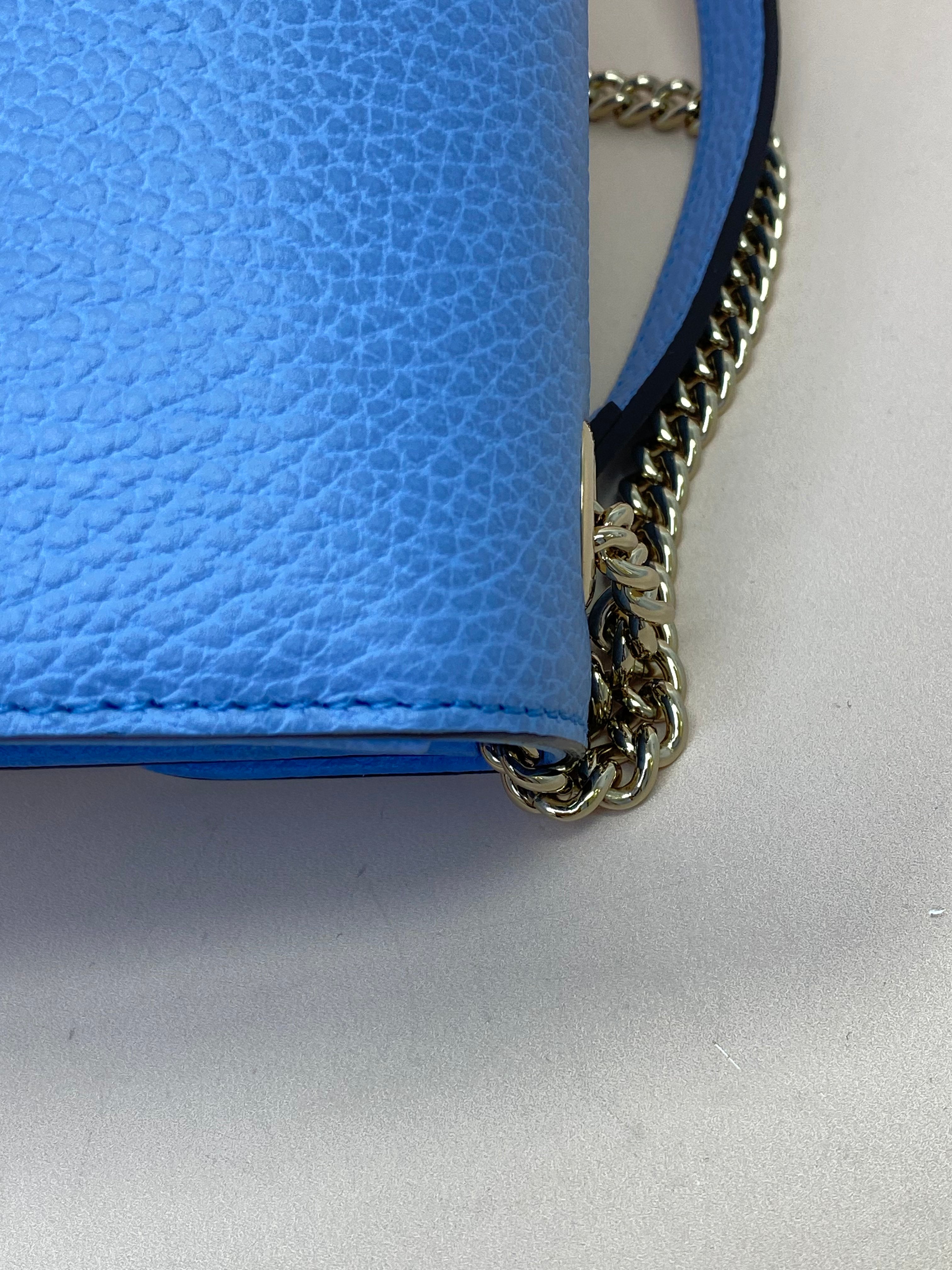 Gucci Light Blue Interlocking G Small Shoulder Bag