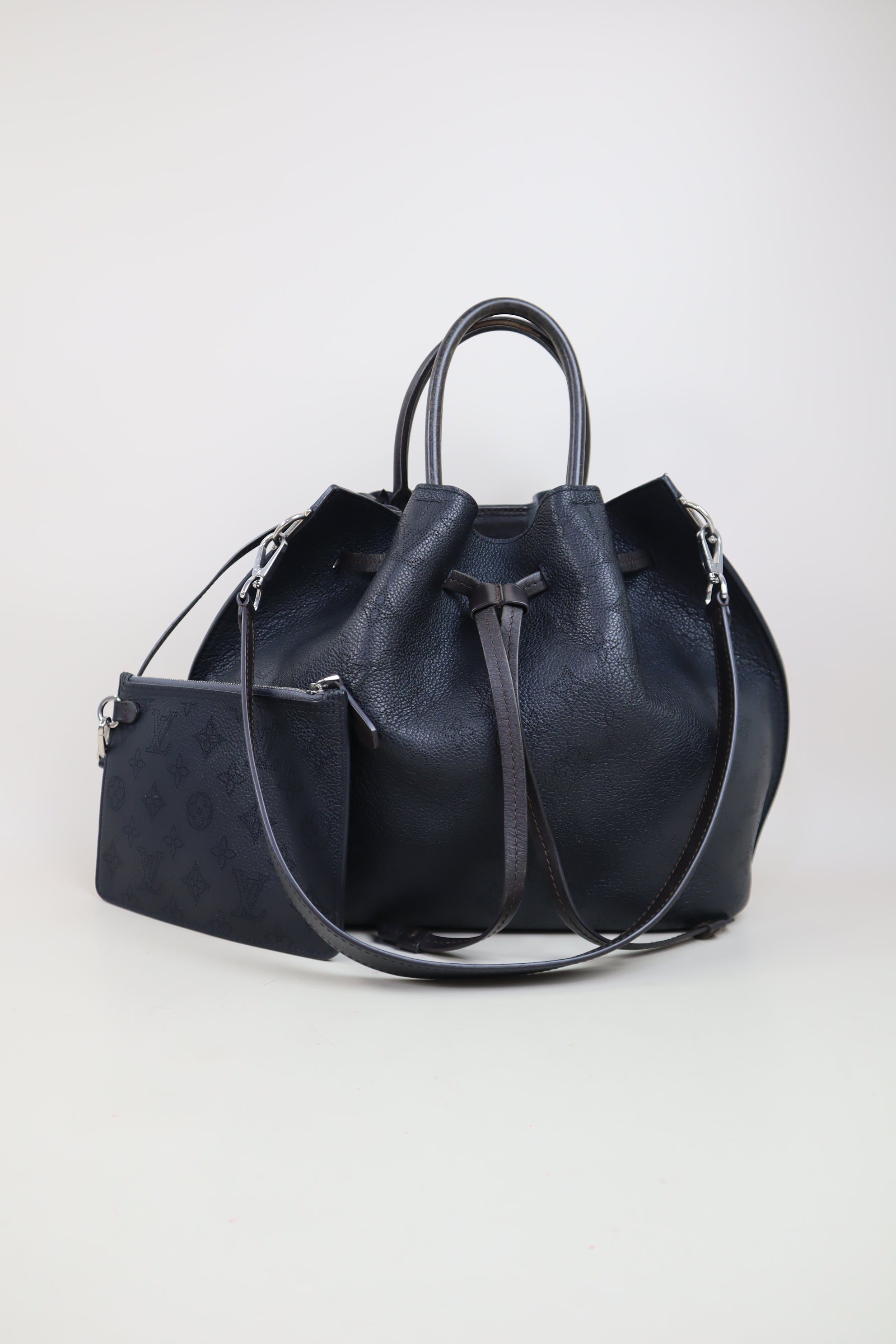 Louis Vuitton Black Monogram Mahina Girolata Tote Bag