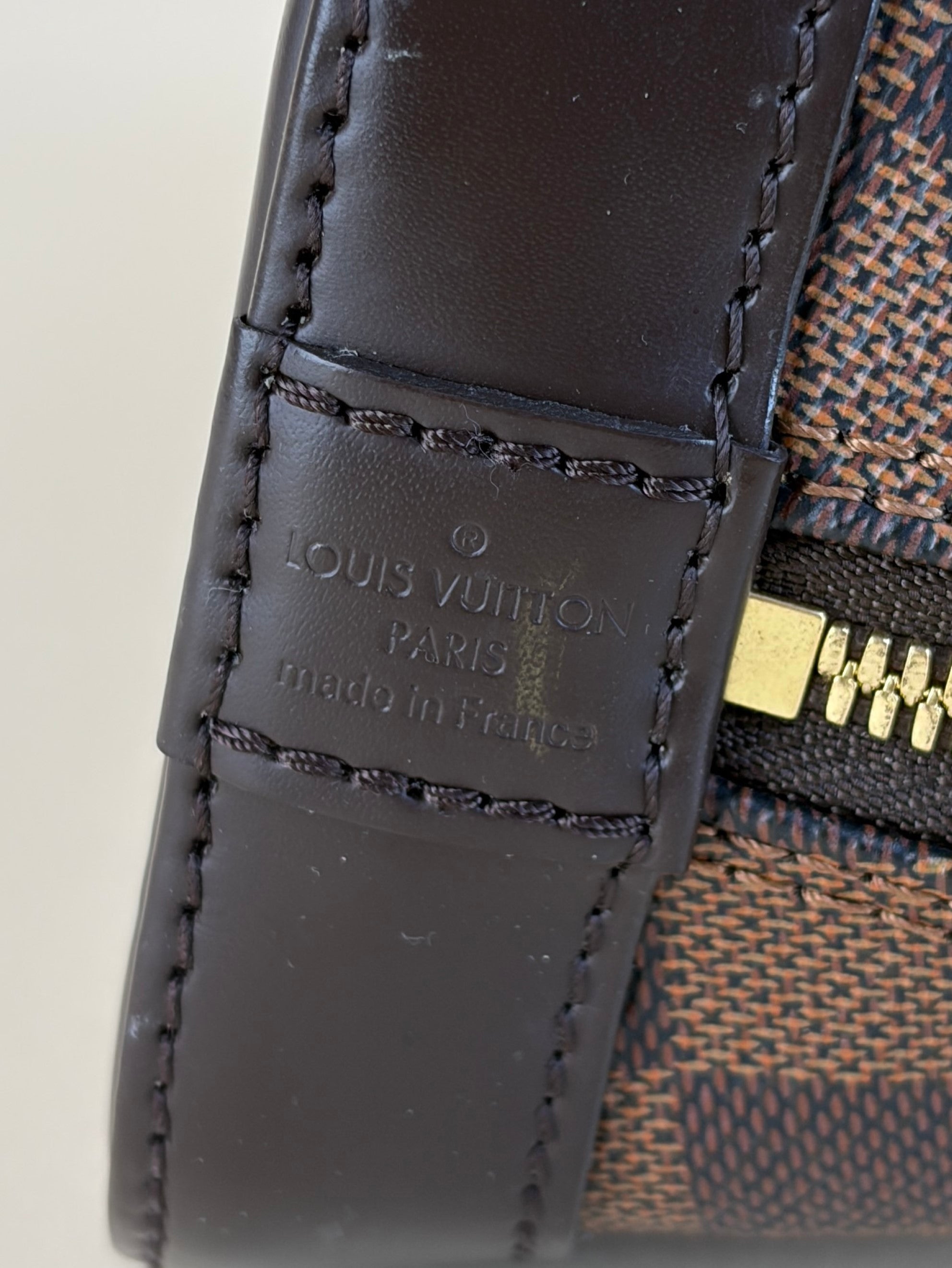 Louis Vuitton Damier canvas Ebene Alma bb Bag