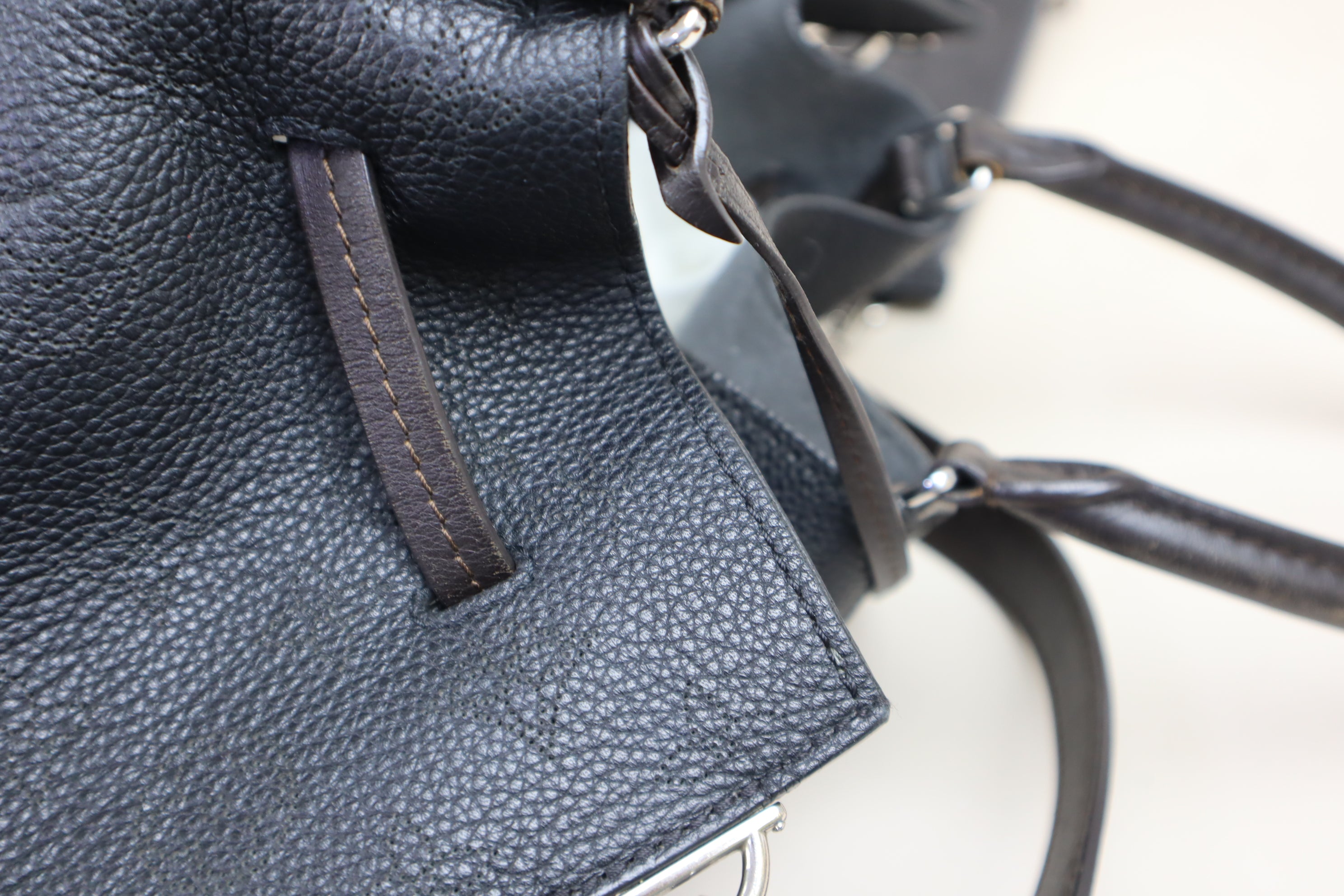 Louis Vuitton Black Monogram Mahina Girolata Tote Bag