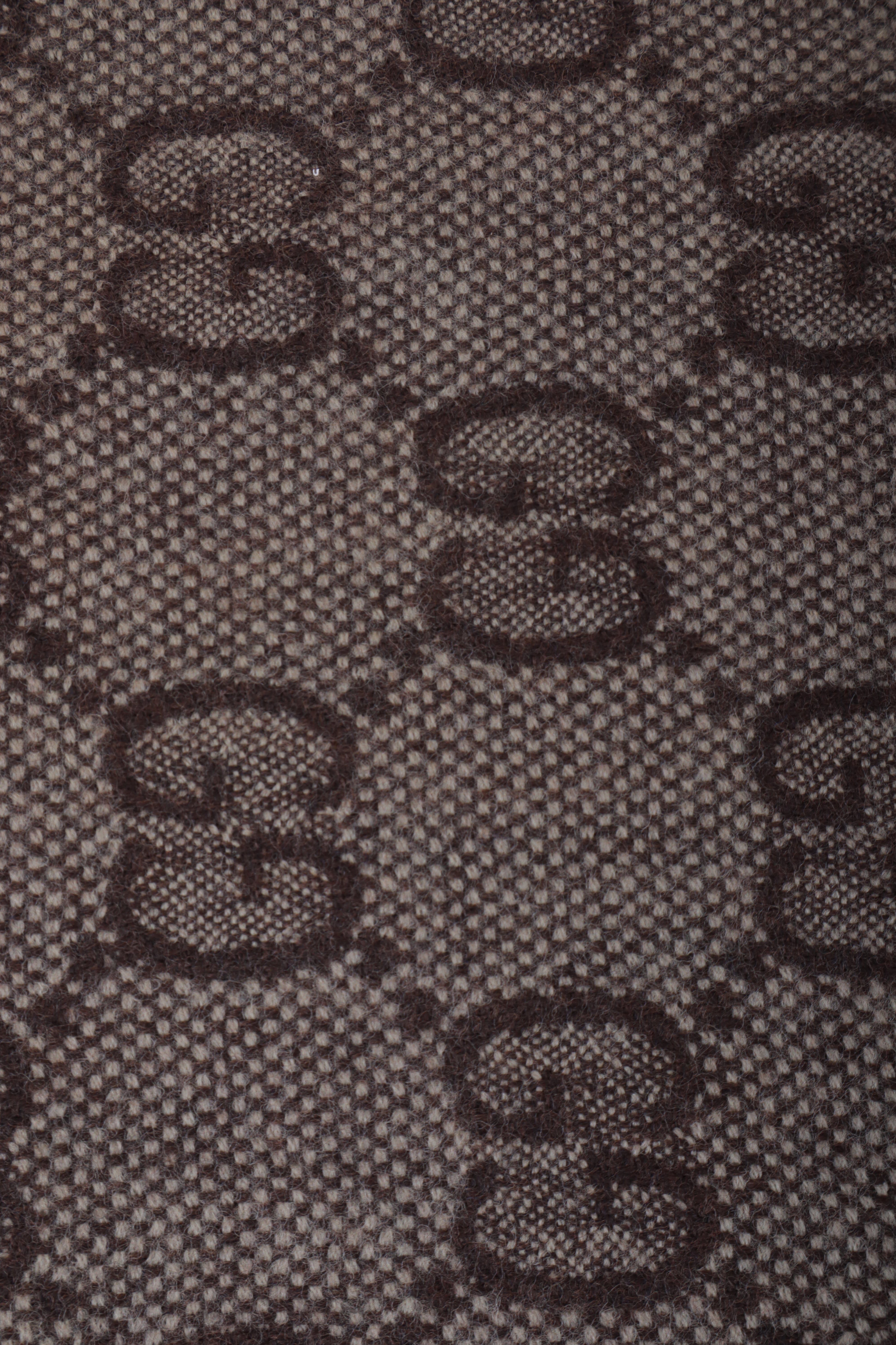 Gucci Bicolor Denim GG Wool Scarf