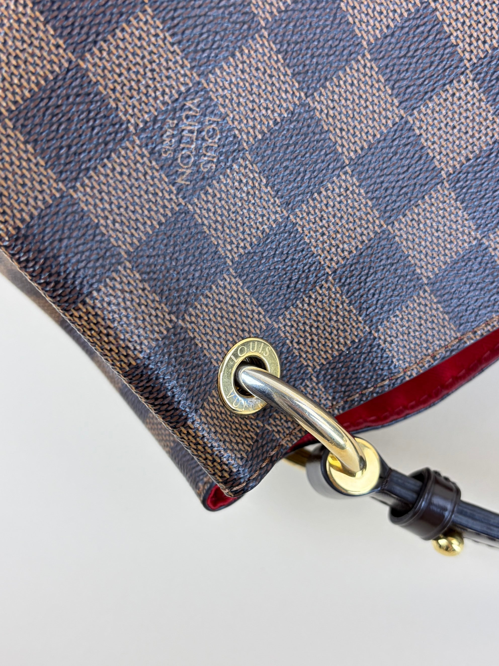 Louis Vuitton Damier Ebene canvas graceful mm hobo bag