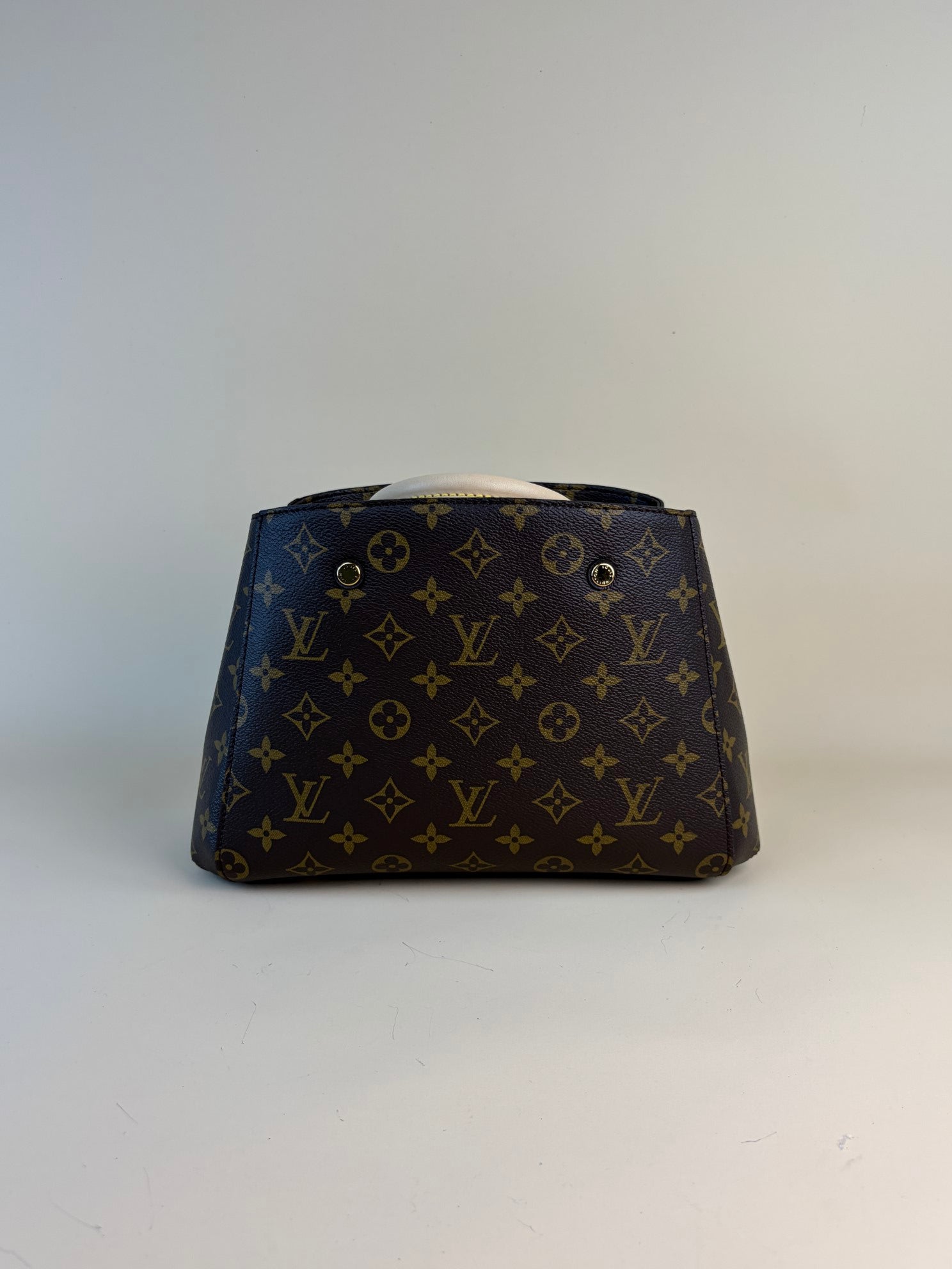 Louis Vuitton Monogram Montaigne BB Tote Bag with Strap