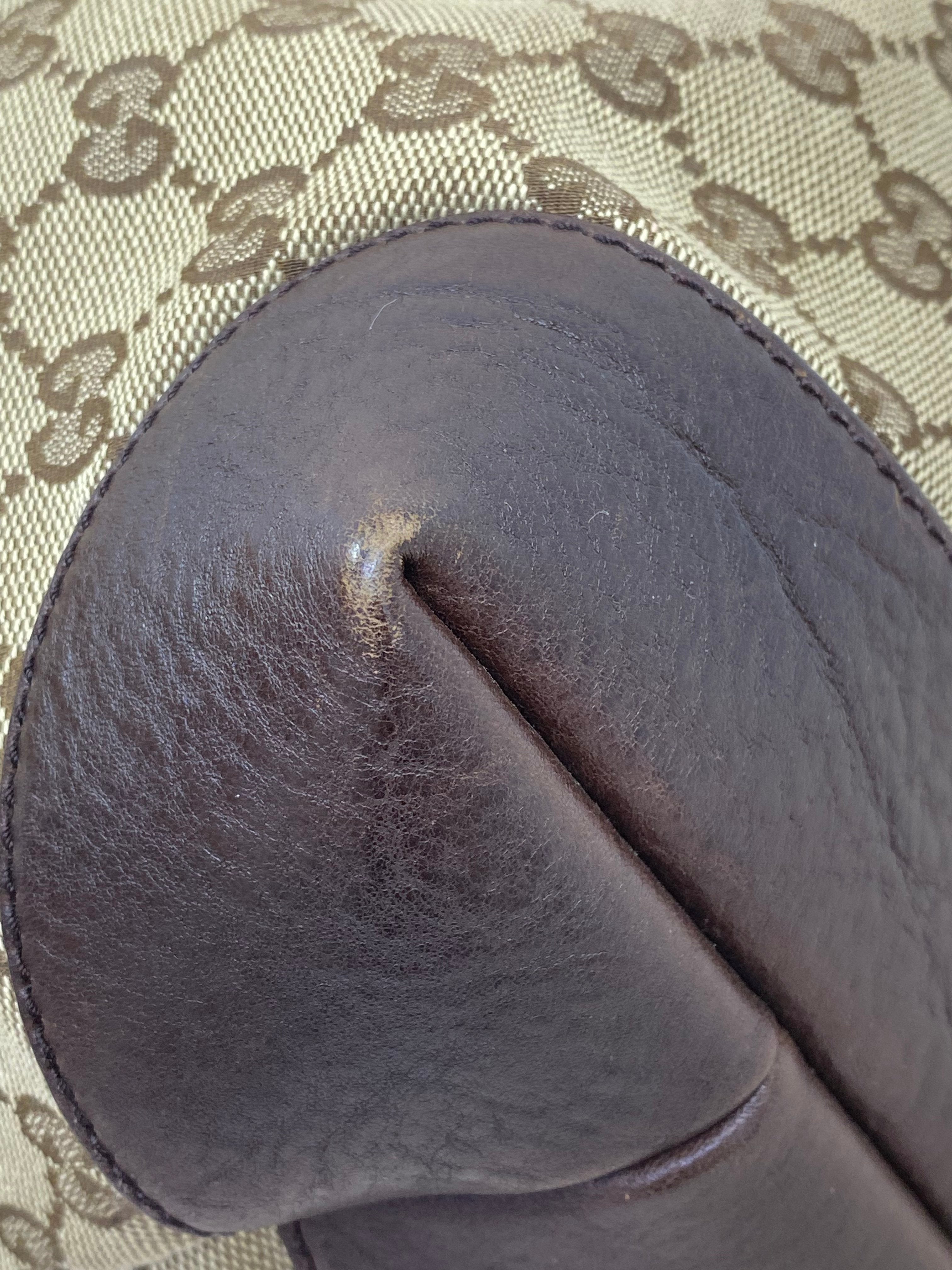 Gucci Brown GG Charm Tote Bag