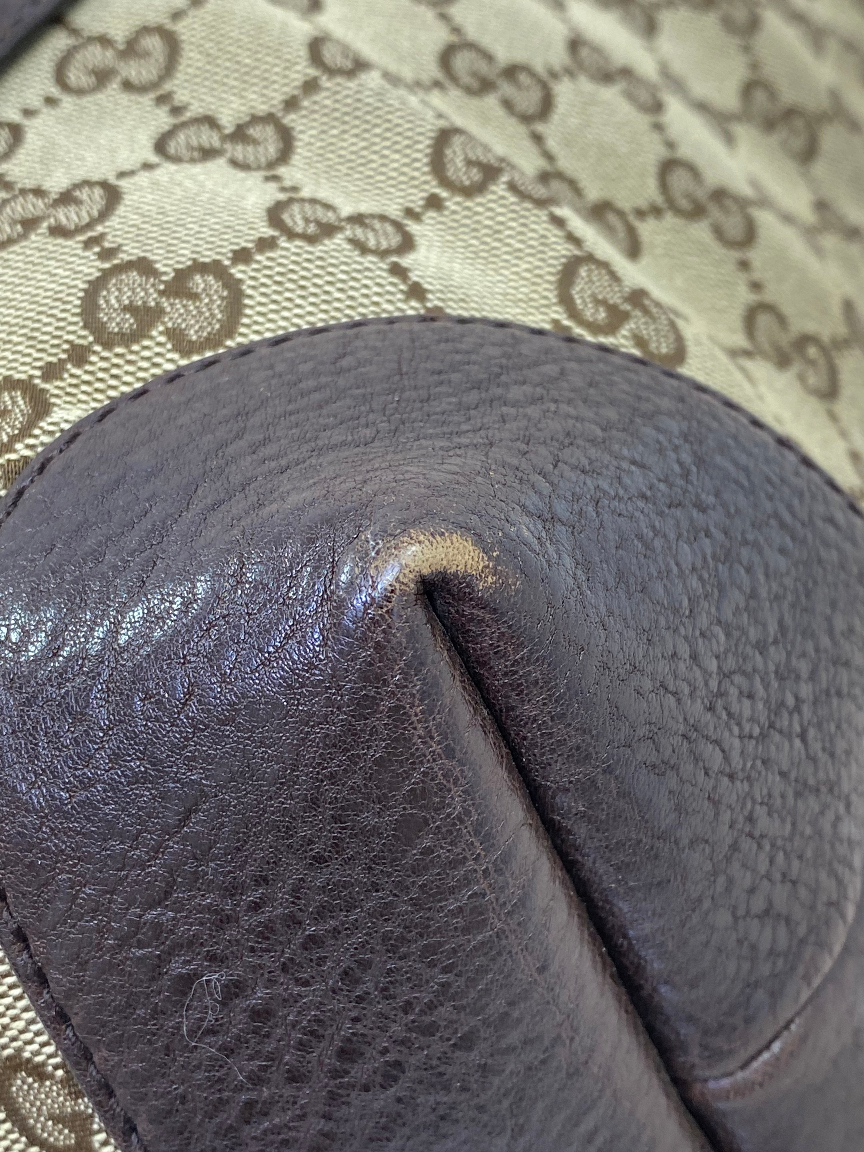 Gucci Brown GG Charm Tote Bag