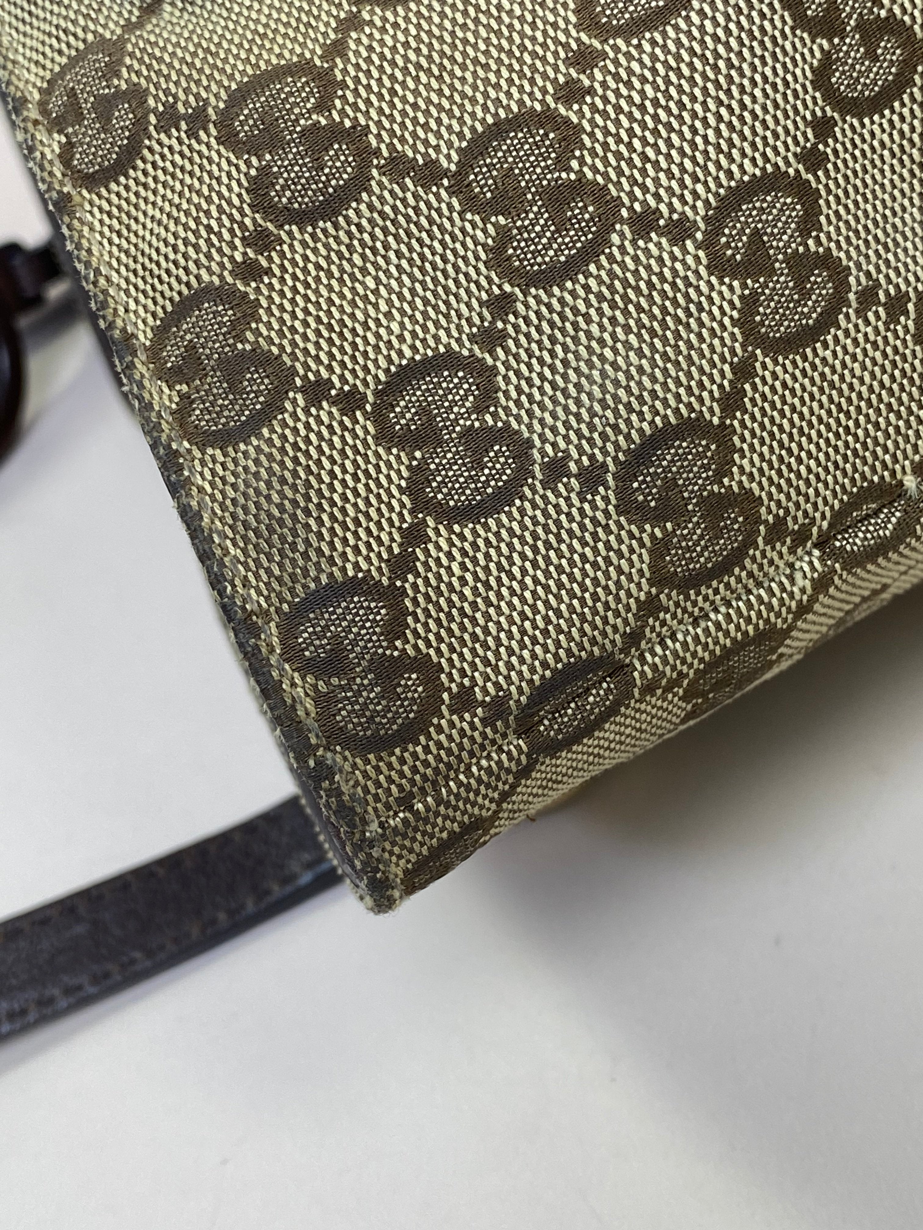 Gucci Brown GG Charm Tote Bag