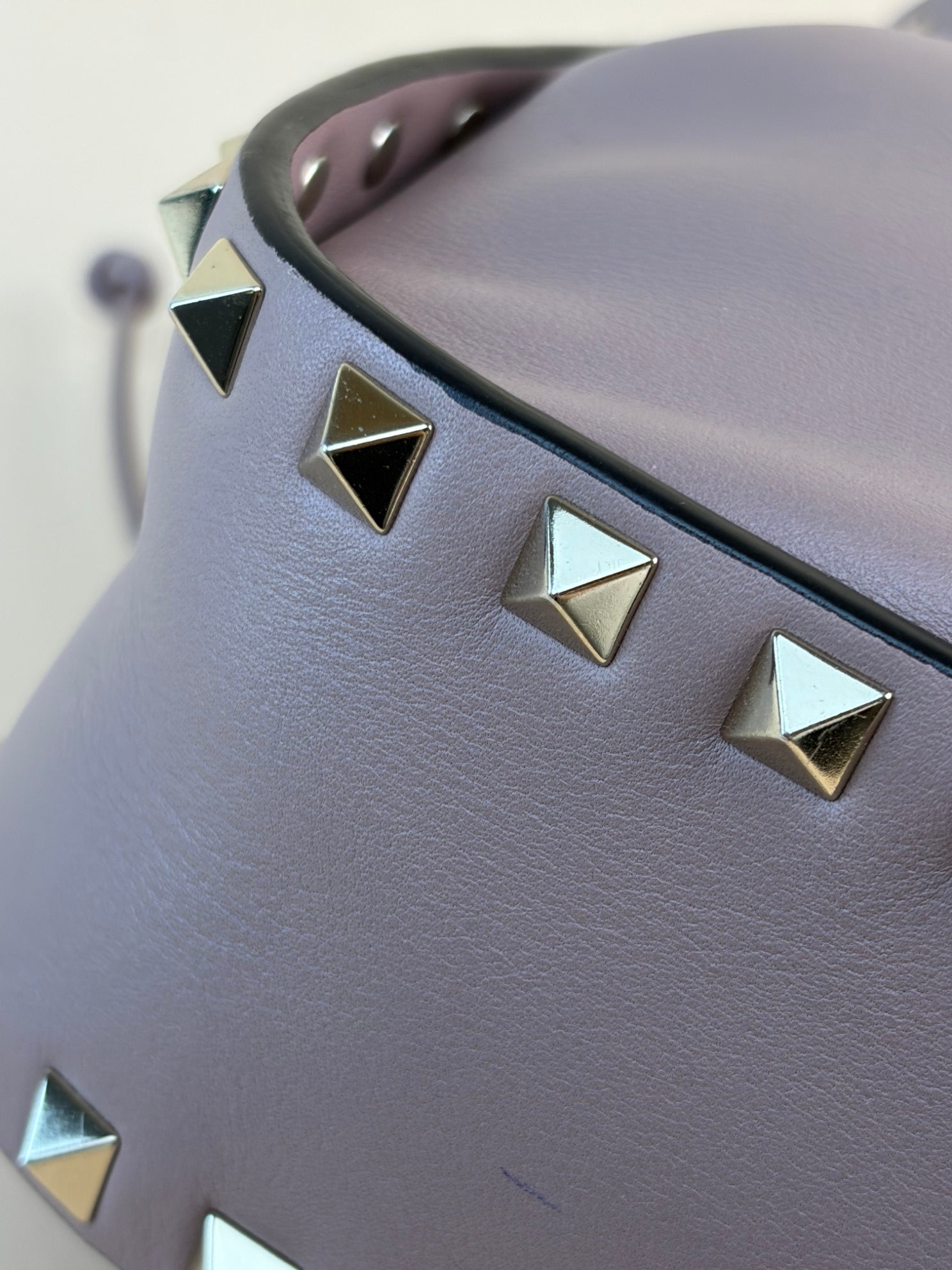 Valentino Nude Rockstud Bucket Small Crossbody Bag