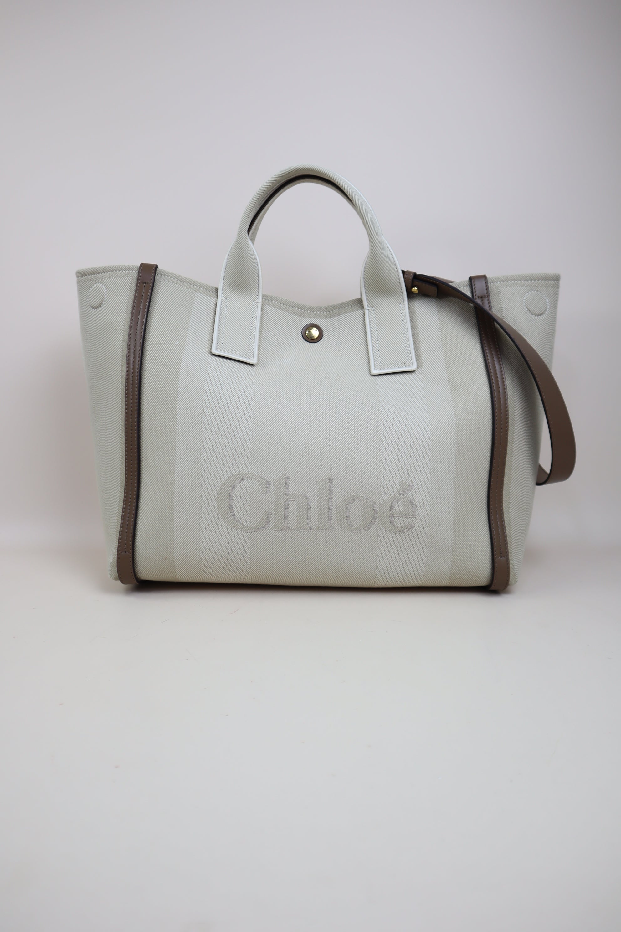 Chloe Bicolor Carry Tote Large Bag