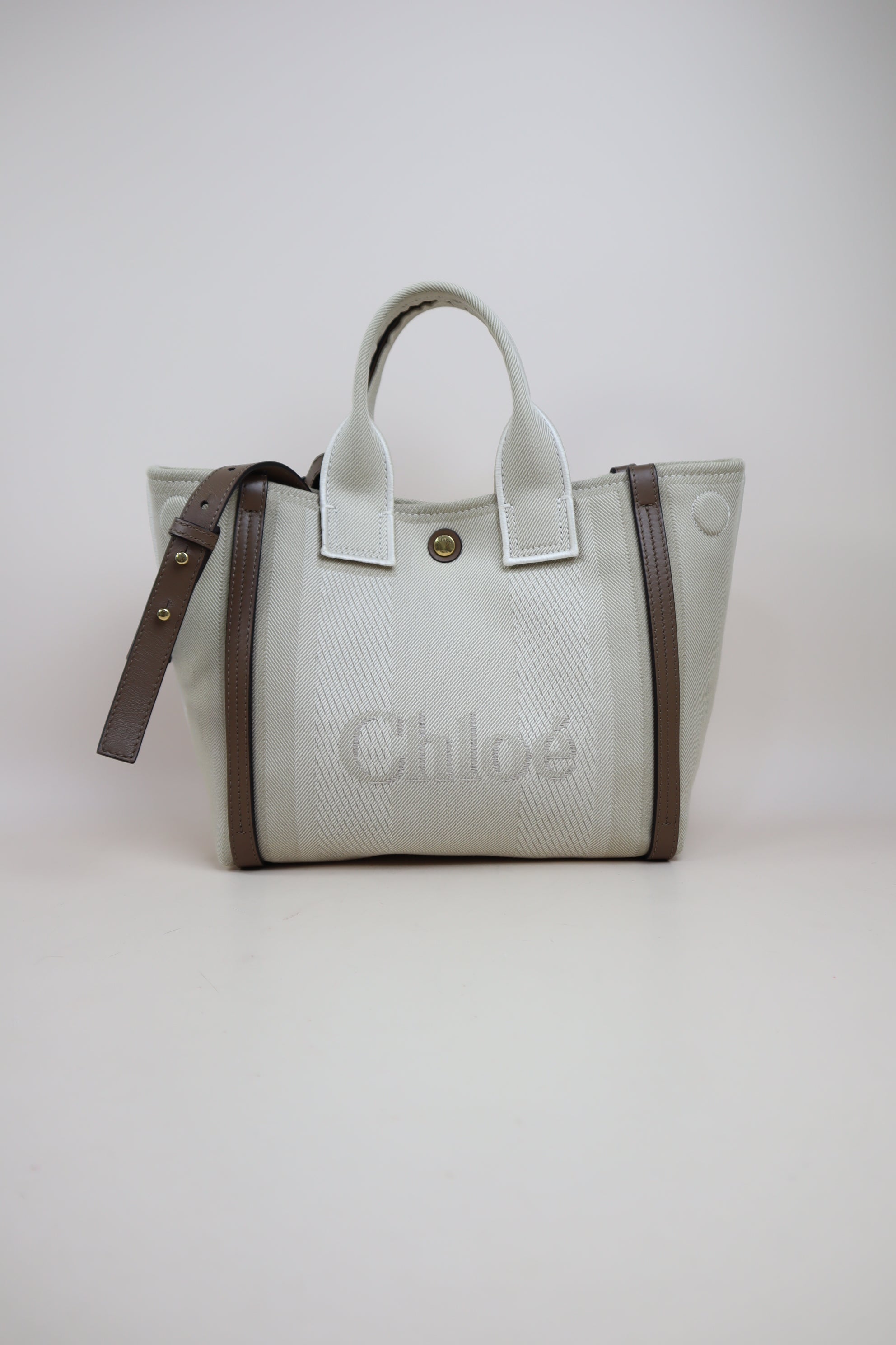 Chloe Bicolor Carry Tote Medium Bag