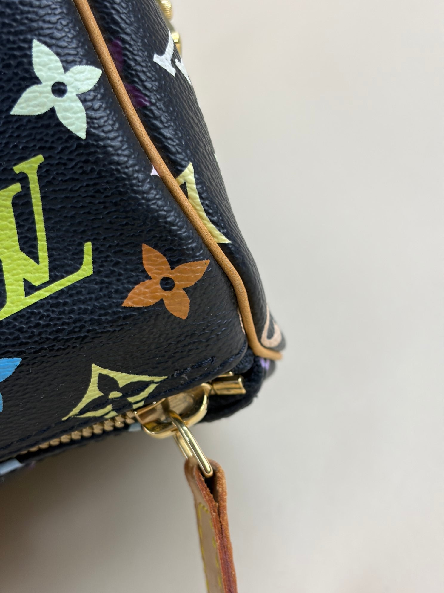 Louis Vuitton Monogram Multicolor keepall45 Black tote bag