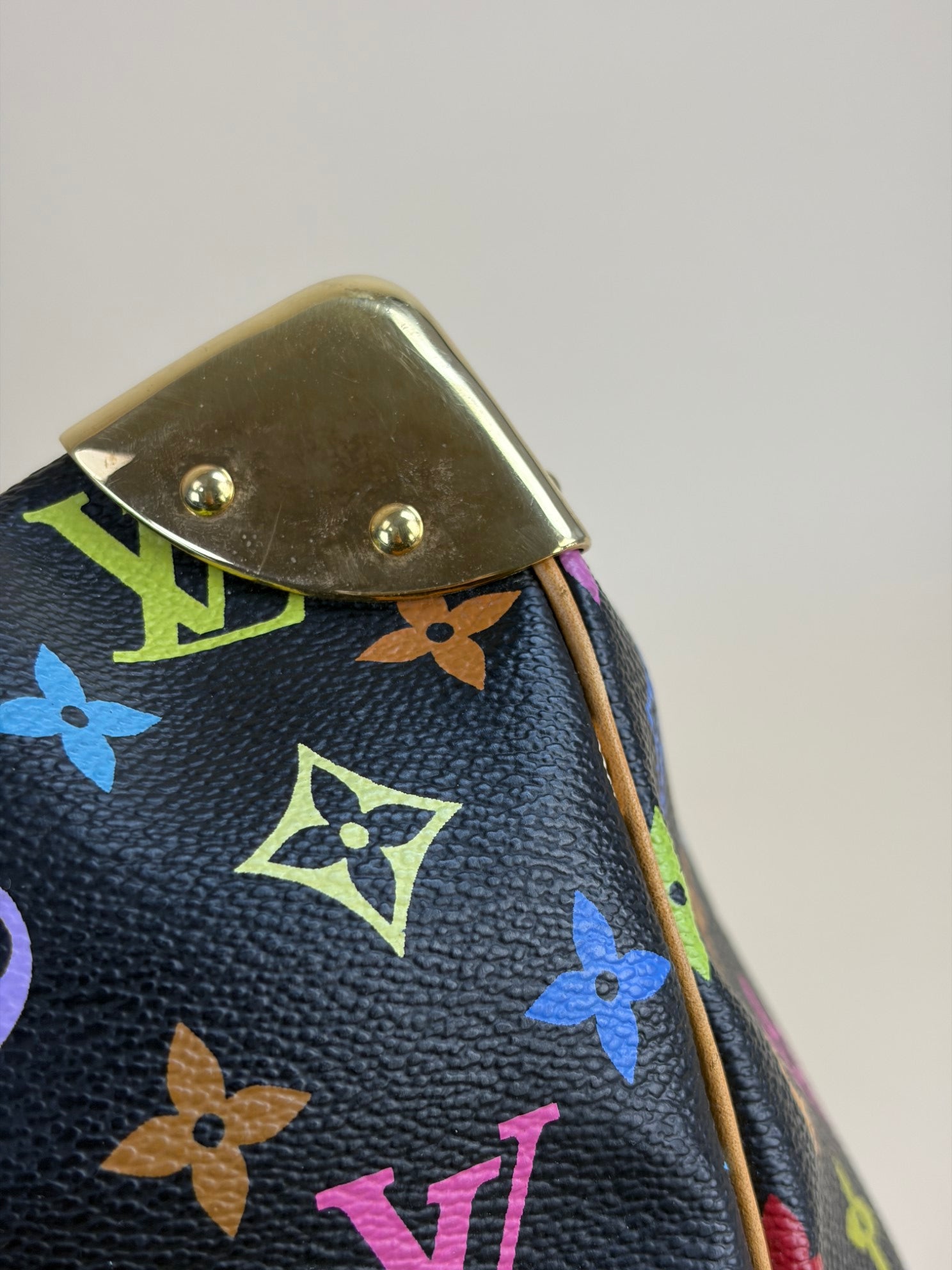 Louis Vuitton Monogram Multicolor keepall45 Black tote bag