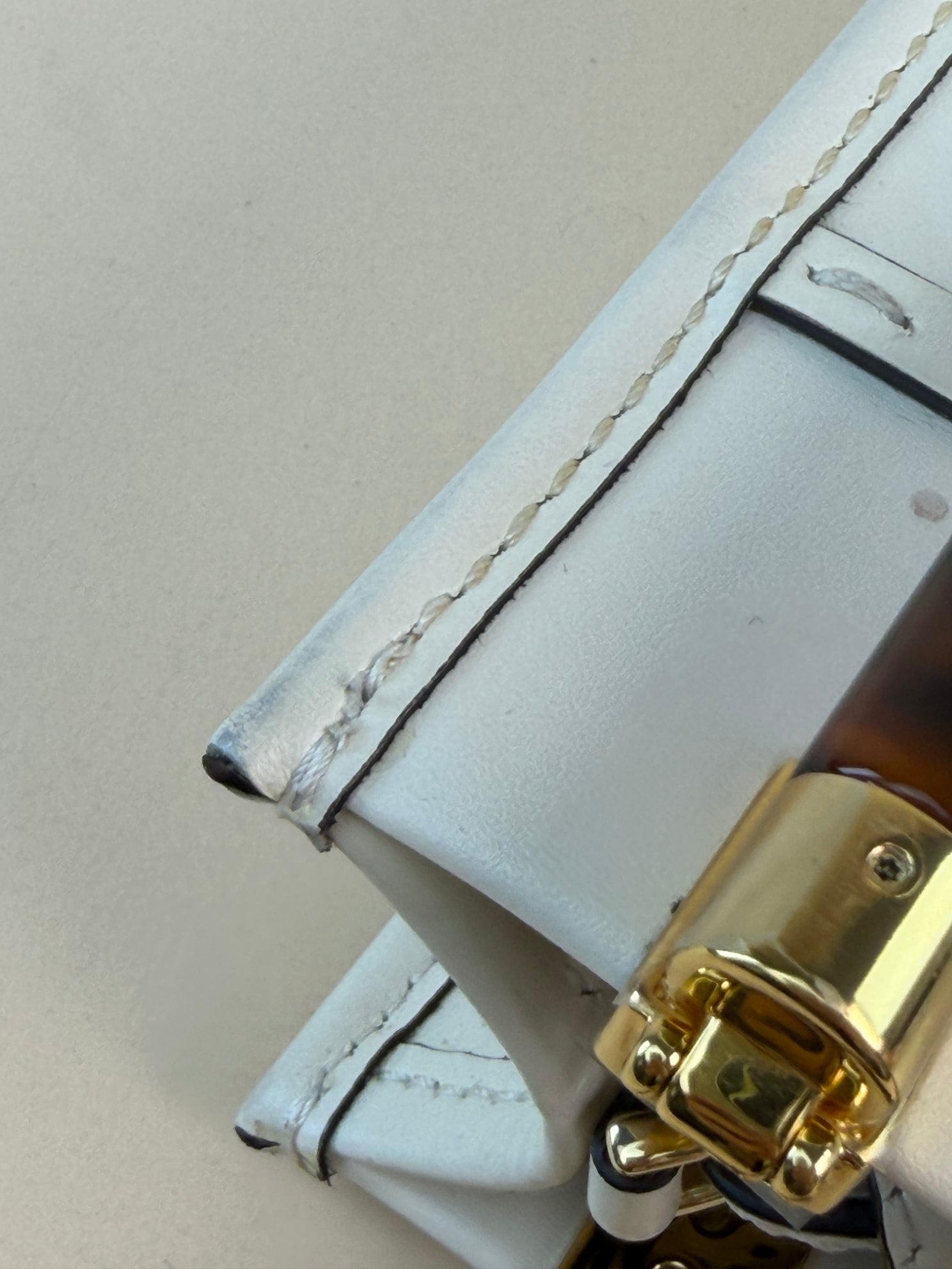 Fendi Cream Mini Sunshine Tote Bag with Strap