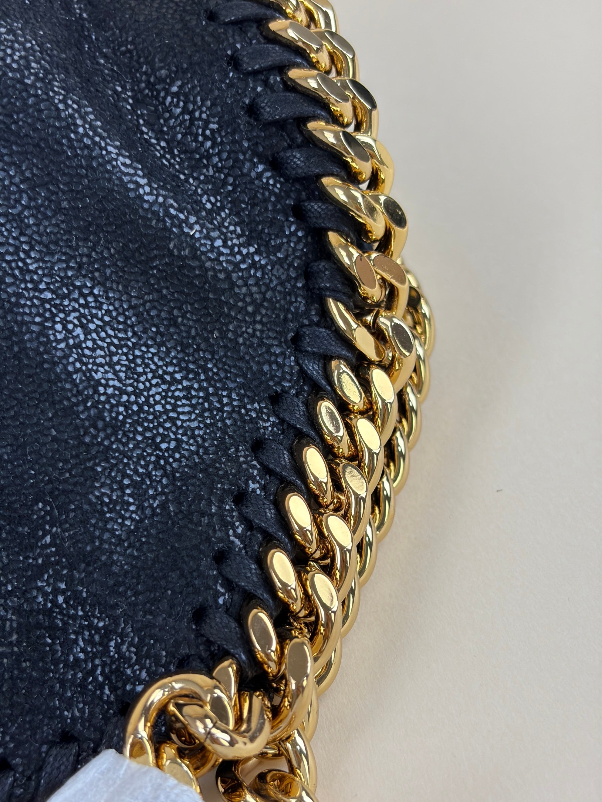 Stella Mccartney Black Falabella Mini Tote Bag