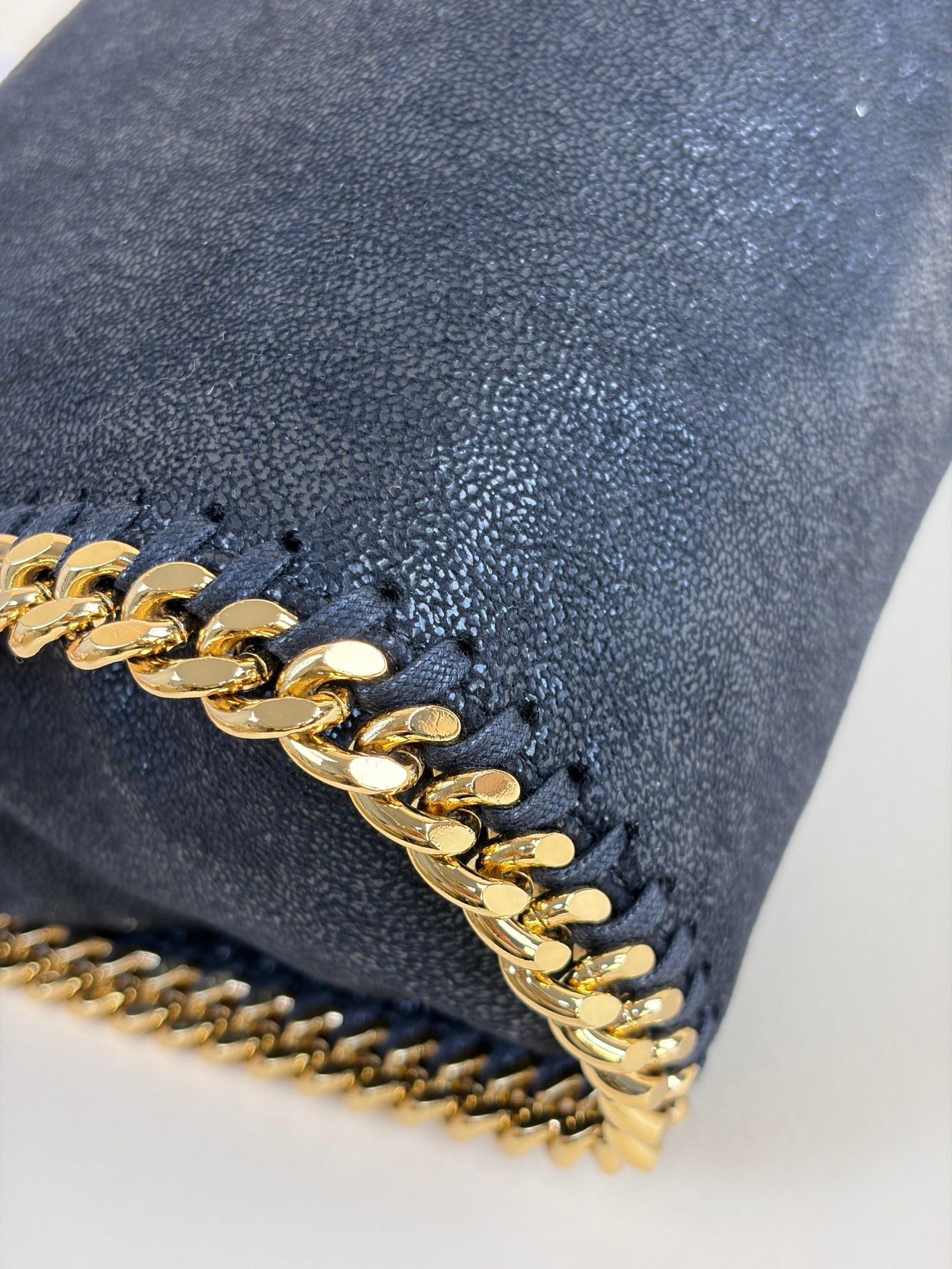 Stella Mccartney Black Falabella Mini Tote Bag