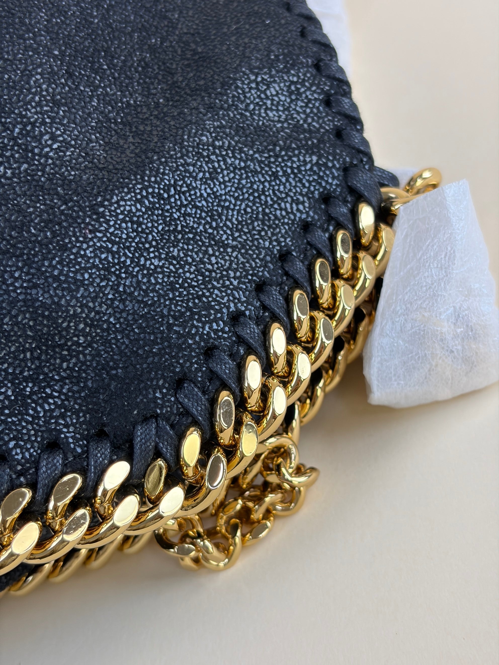 Stella Mccartney Black Falabella Mini Tote Bag