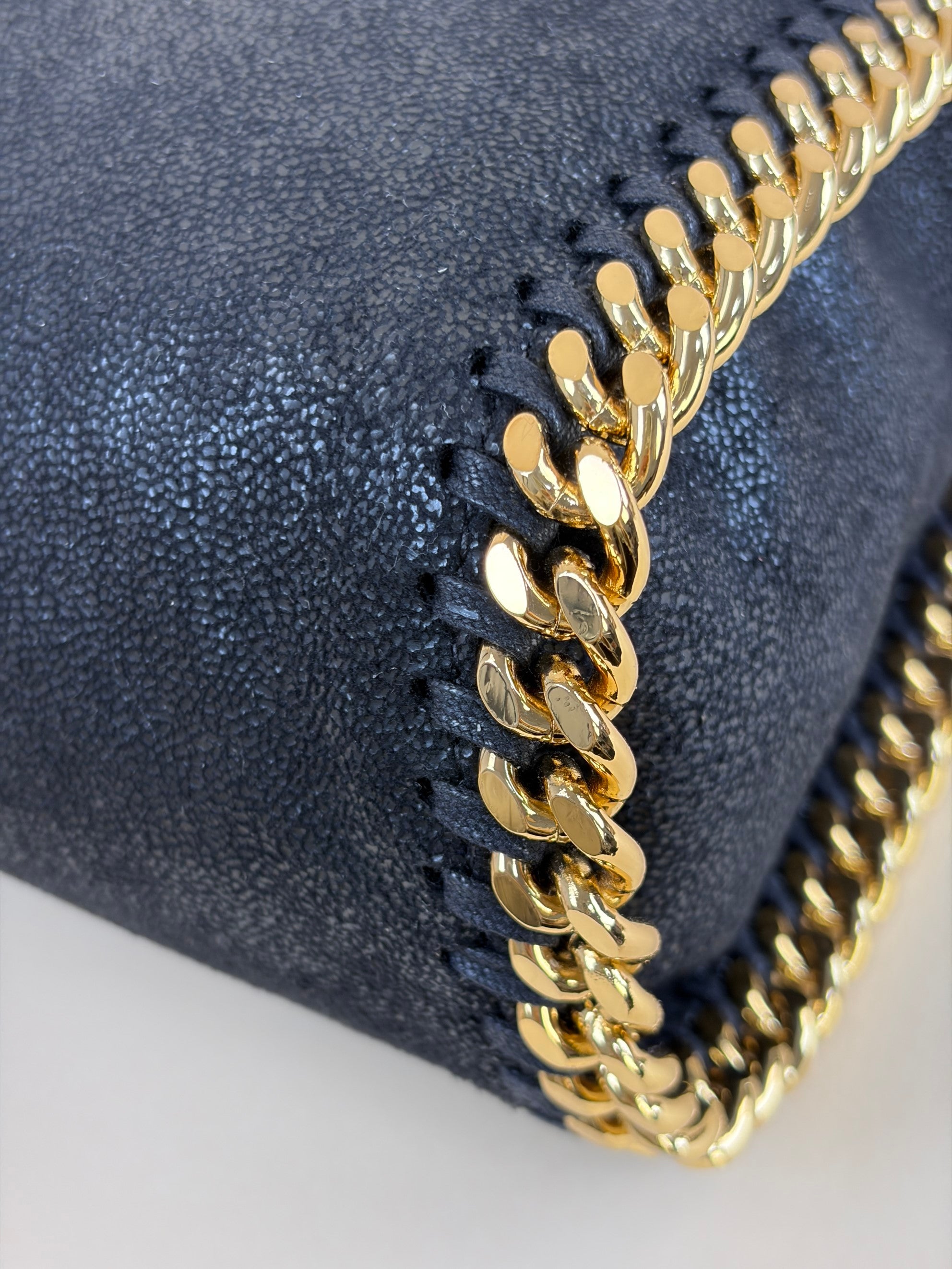 Stella Mccartney Black Falabella Mini Tote Bag