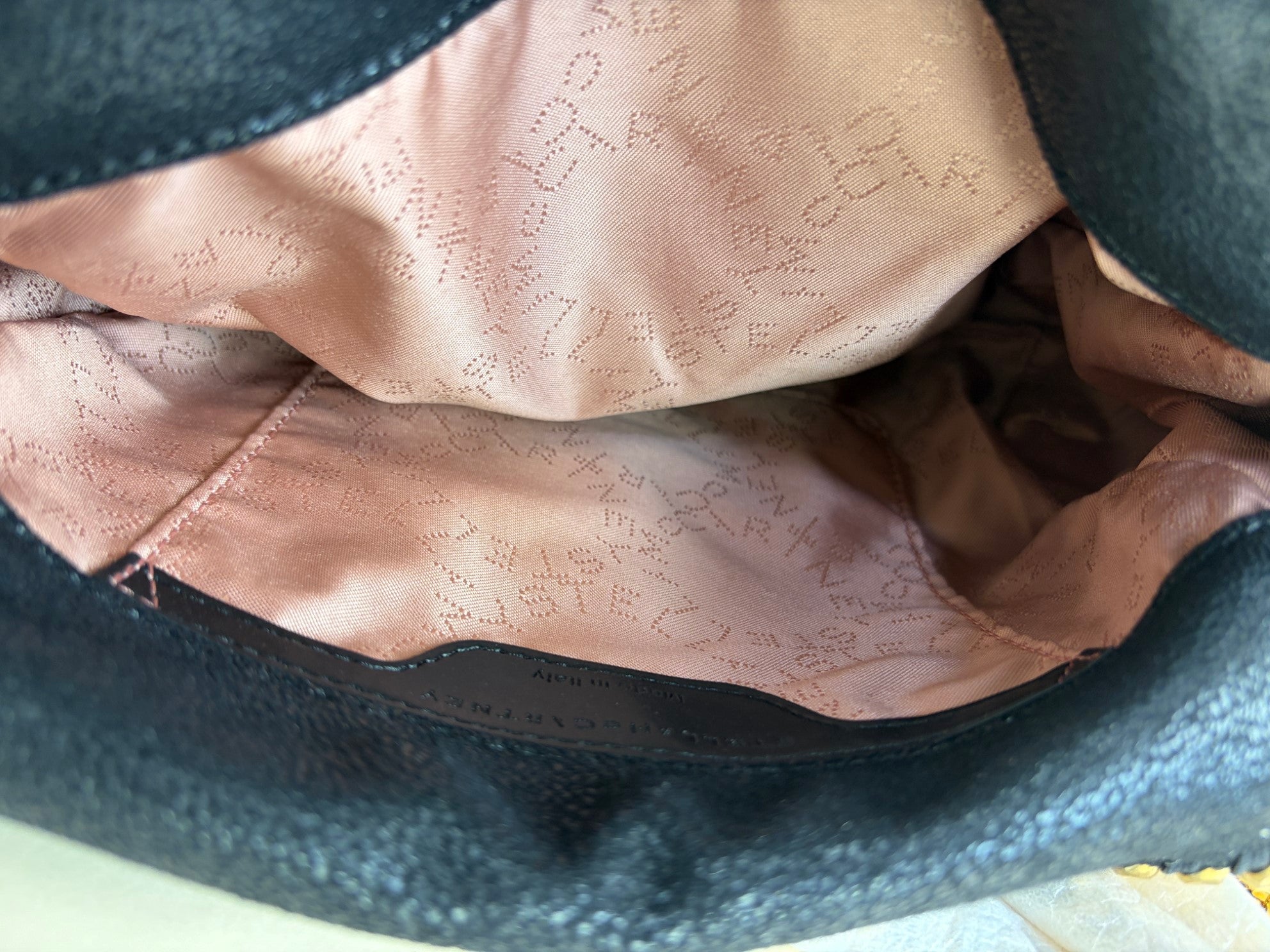 Stella Mccartney Black Falabella Mini Tote Bag