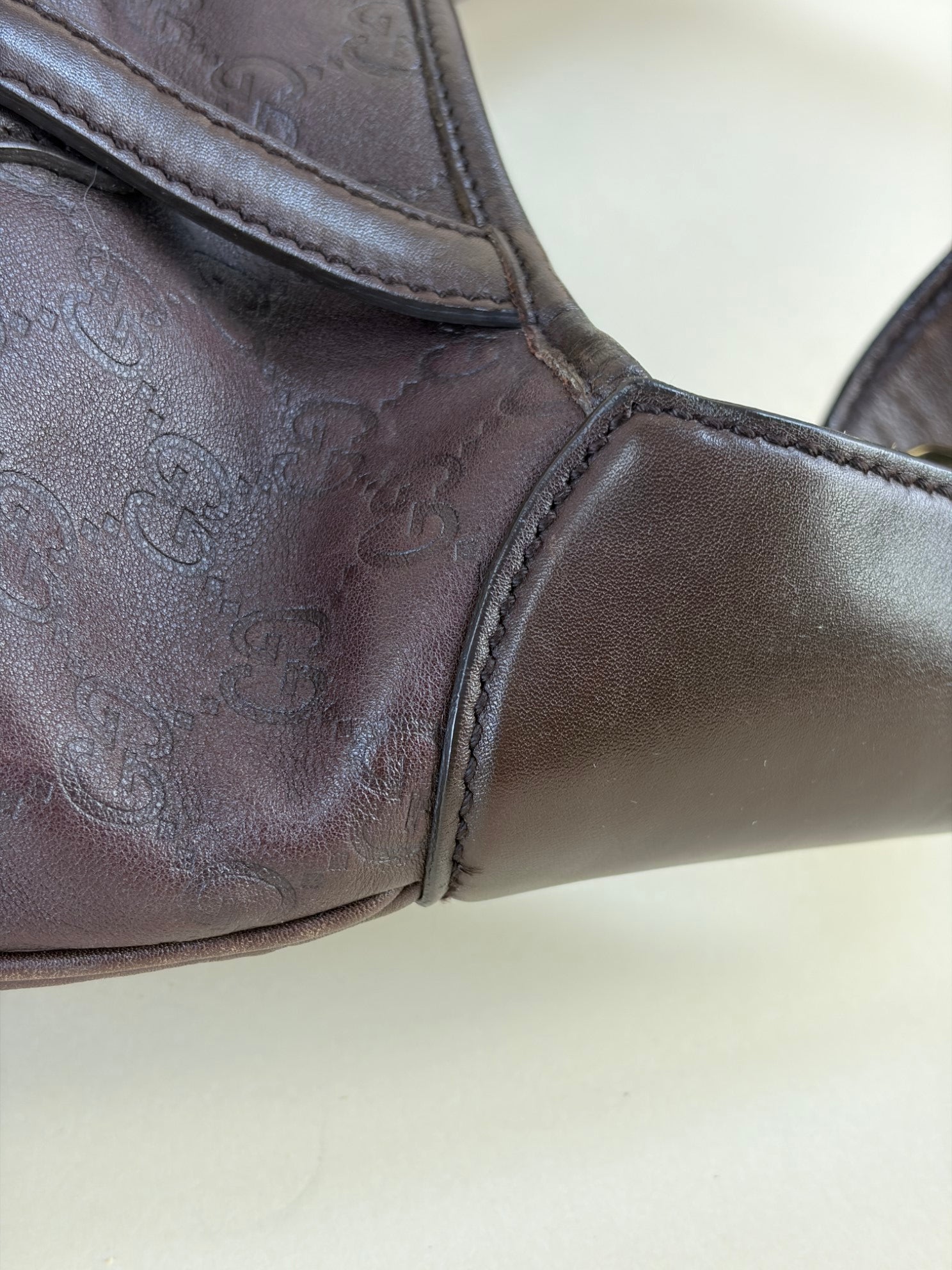 Gucci horse bit limited edition dark brown Gucci Sima leather 85th anniversary