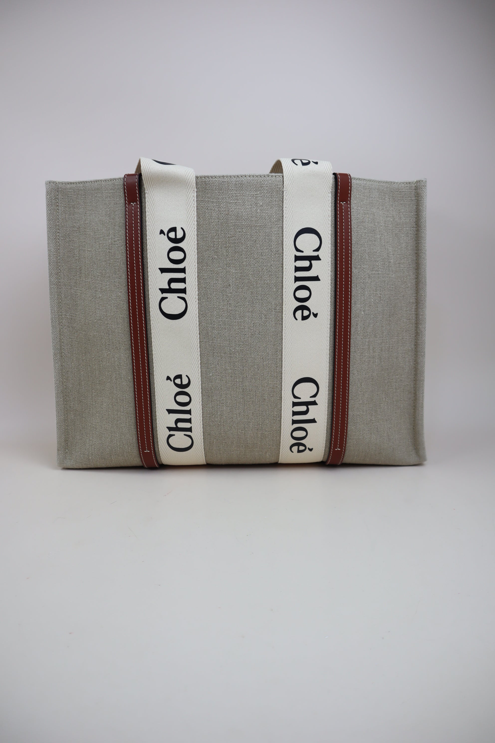 Chloe Bicolor Woody Large Tote Bag