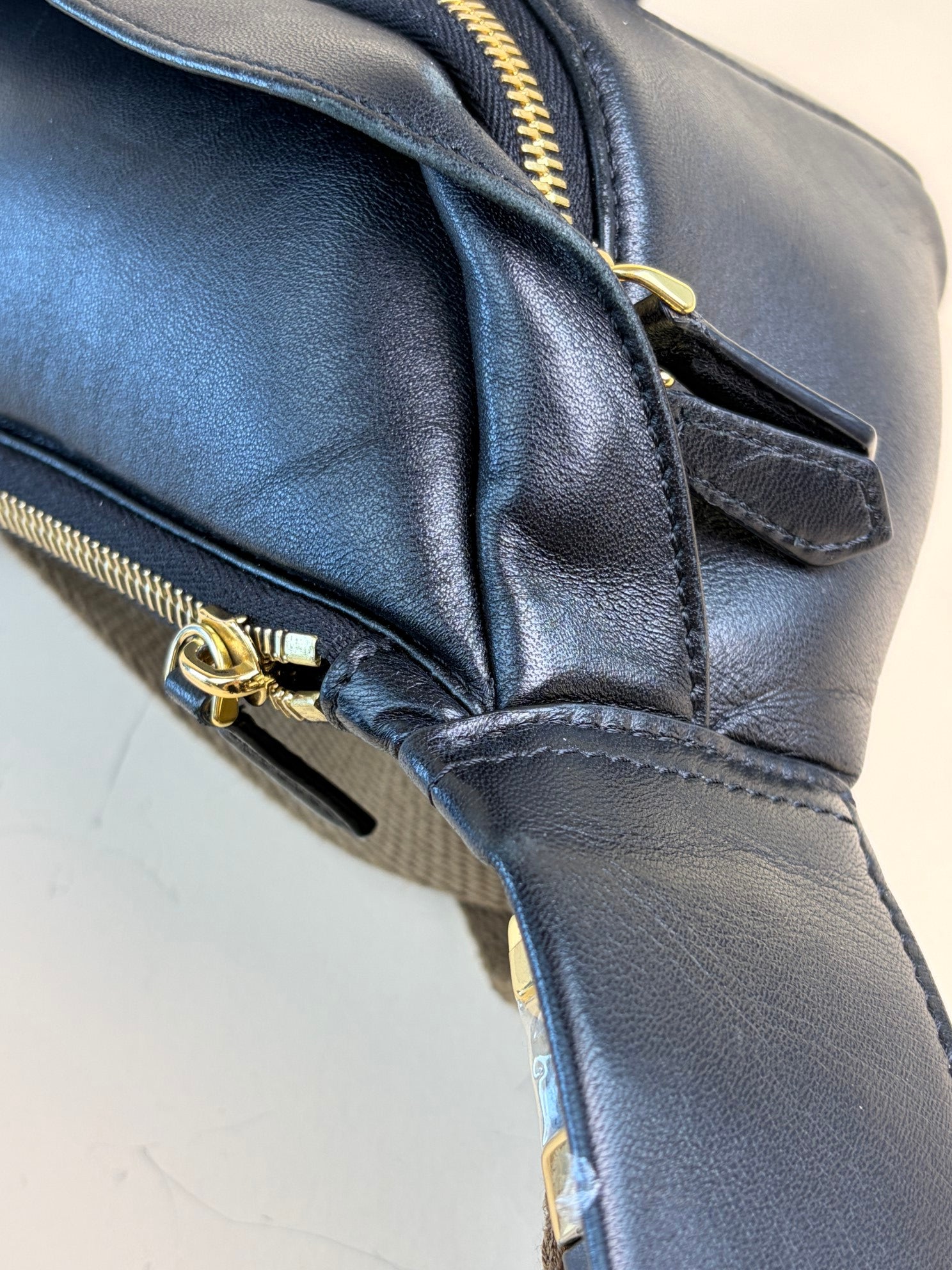 Fendi Black Nappa Apolo Baguette Belt Bag