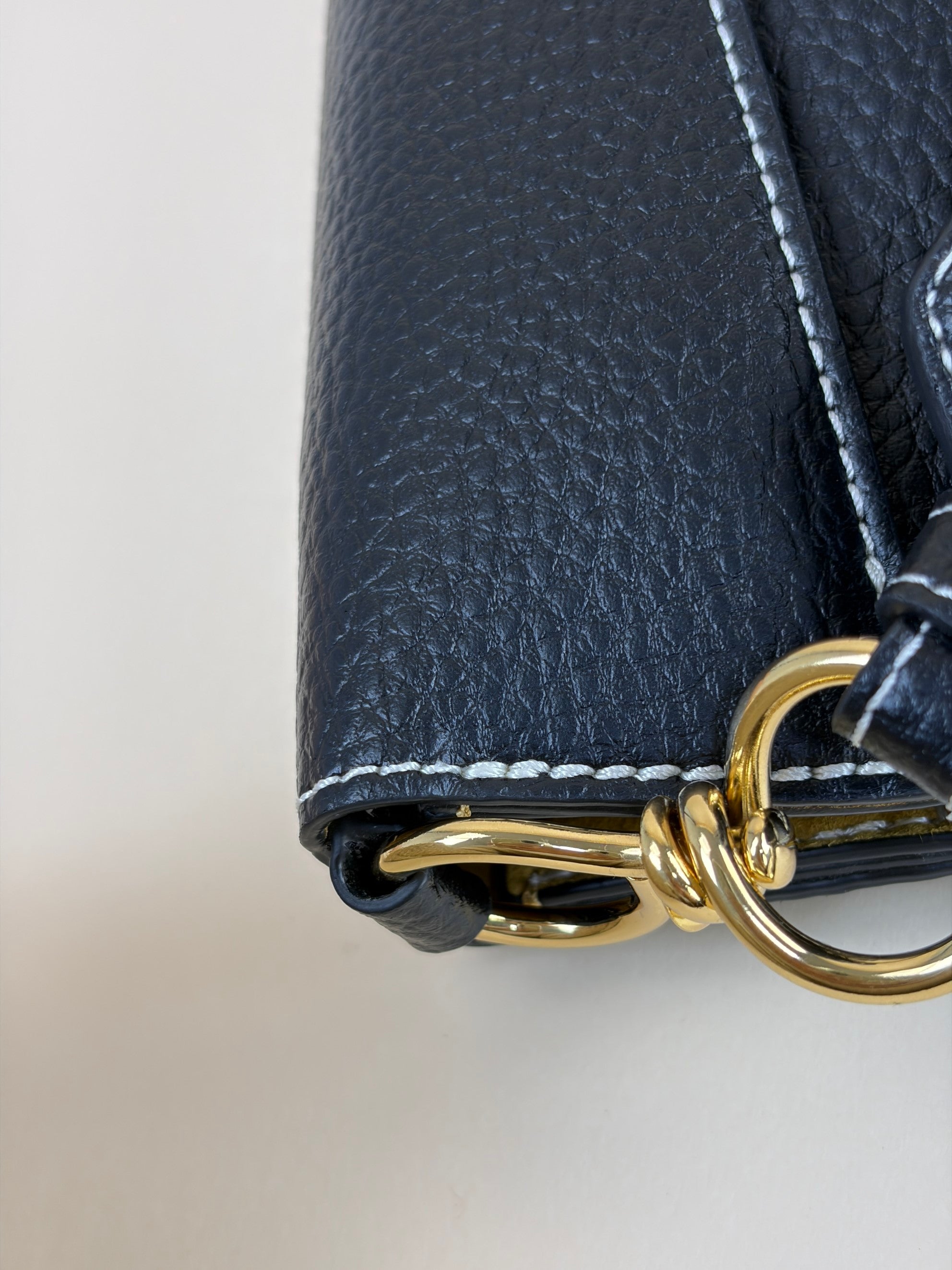 Stella Mccartney Black Logo Square Crossbody Bag