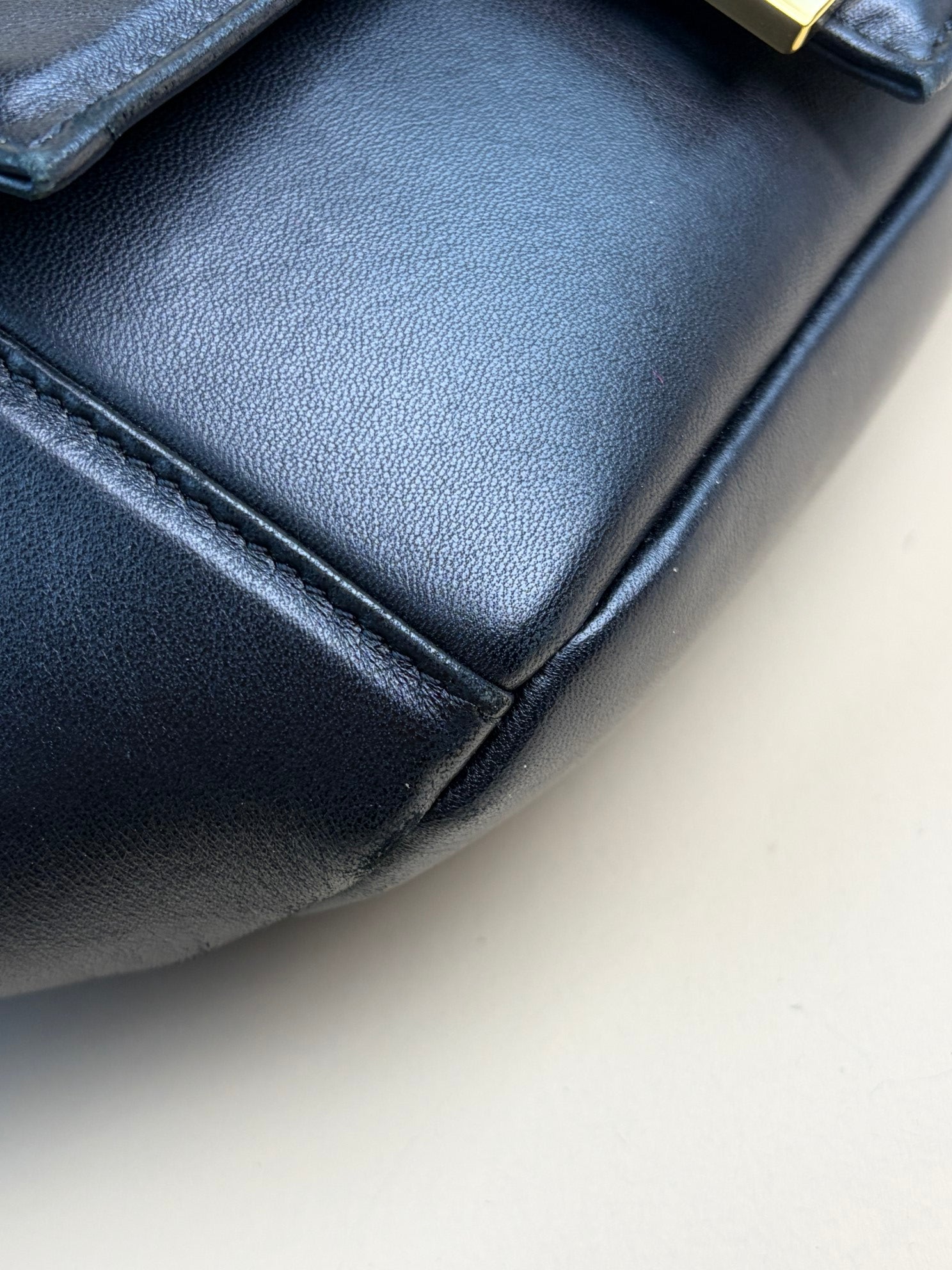 Fendi Black Nappa Apolo Baguette Belt Bag