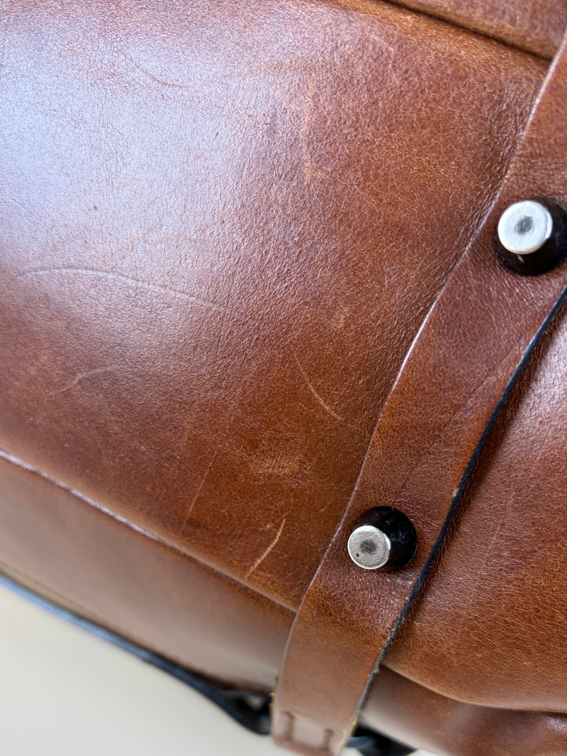 Burberry Brown calfskin bride house check Kenton hobo bag
