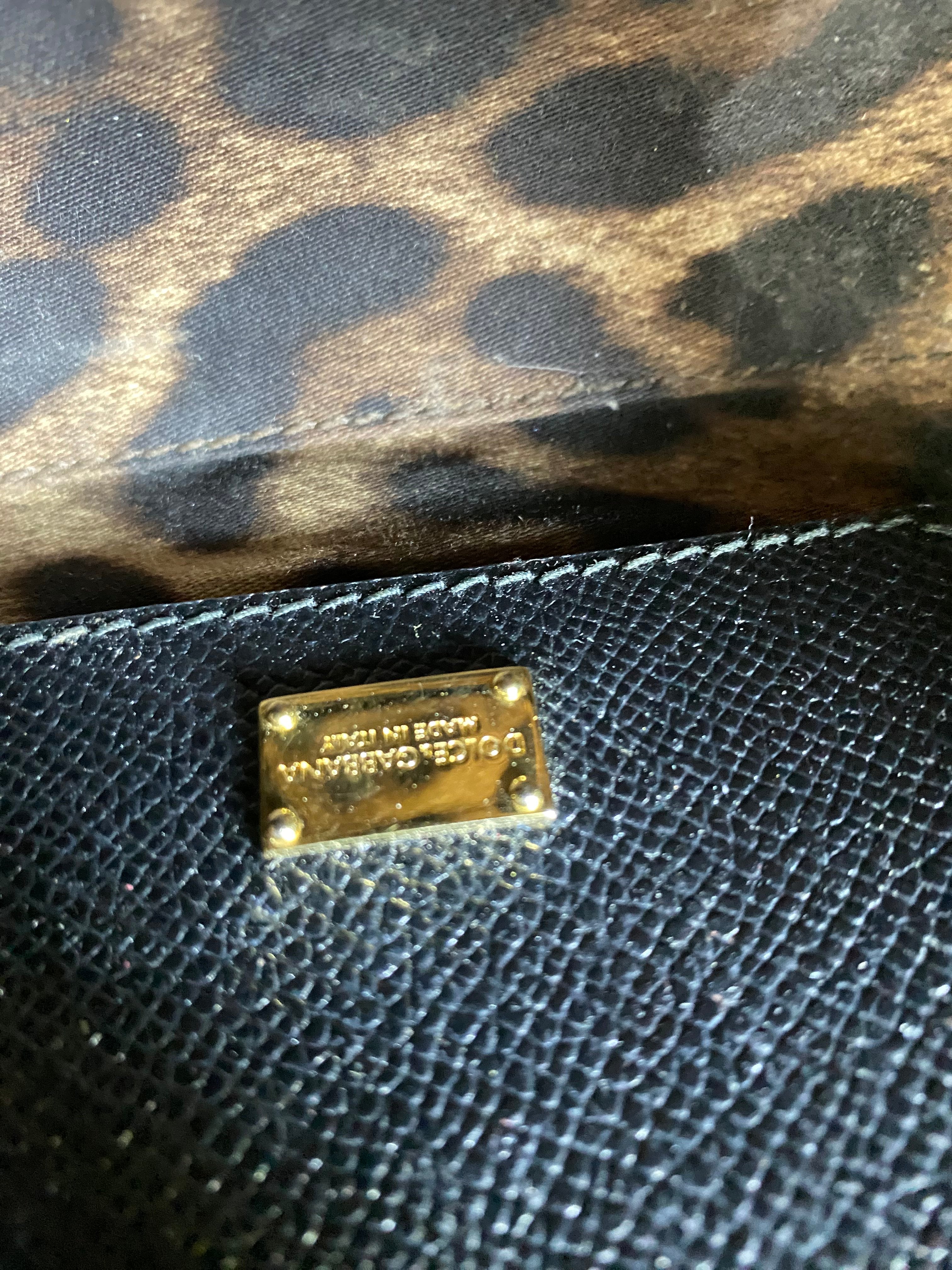 Dolce & Gabbana Black Sicily Small Bag with Strap-handbag-Dolce & Gabbana-The Closet Egypt