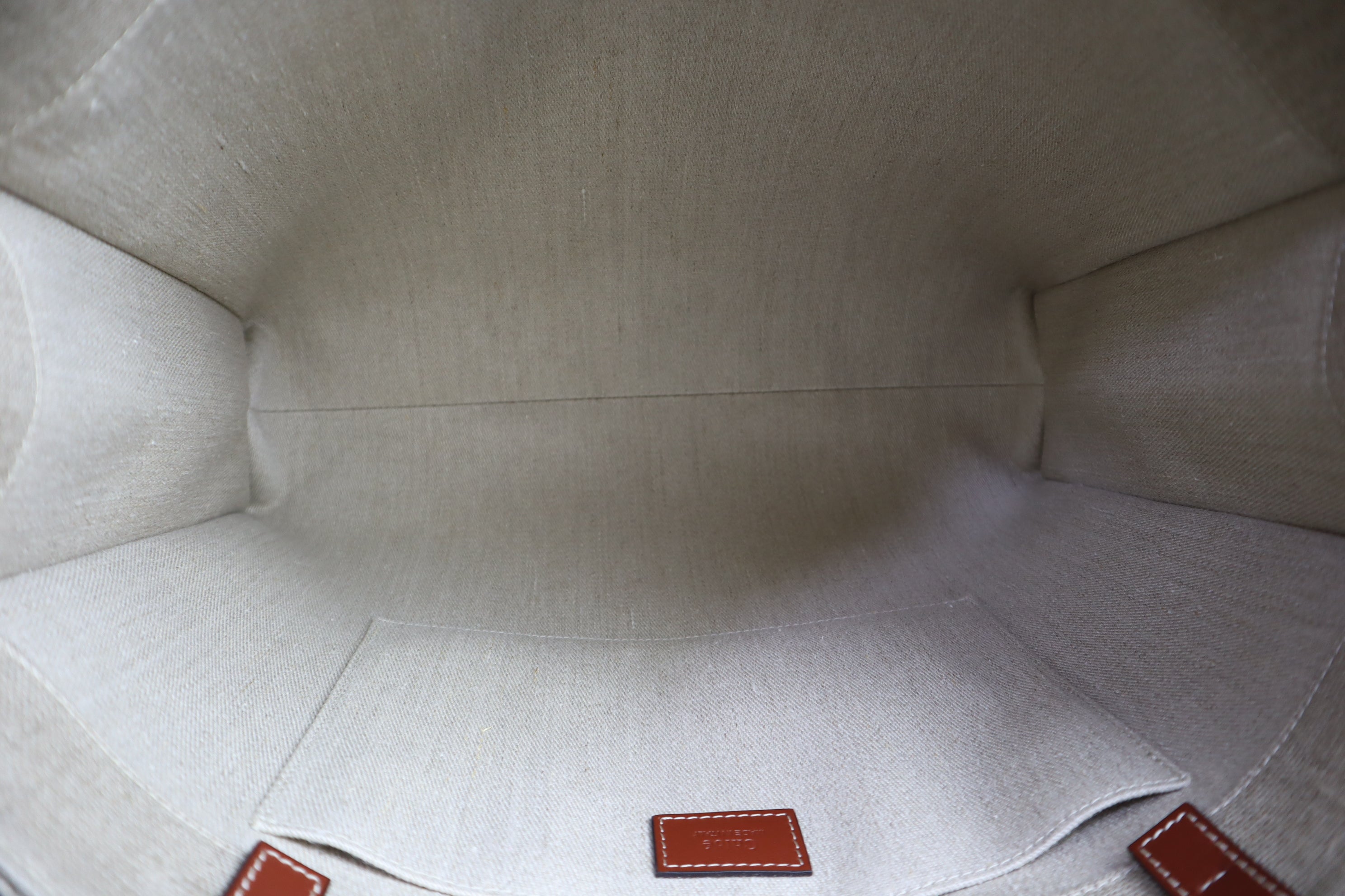 Chloe Bicolor Woody Large Tote Bag