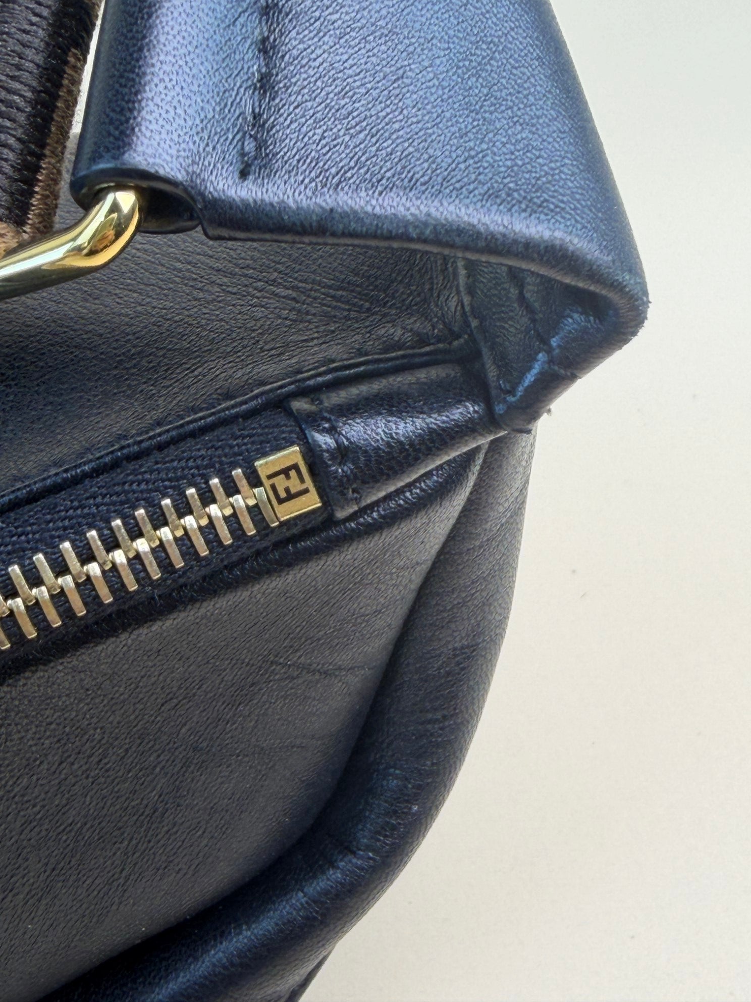 Fendi Black Nappa Apolo Baguette Belt Bag