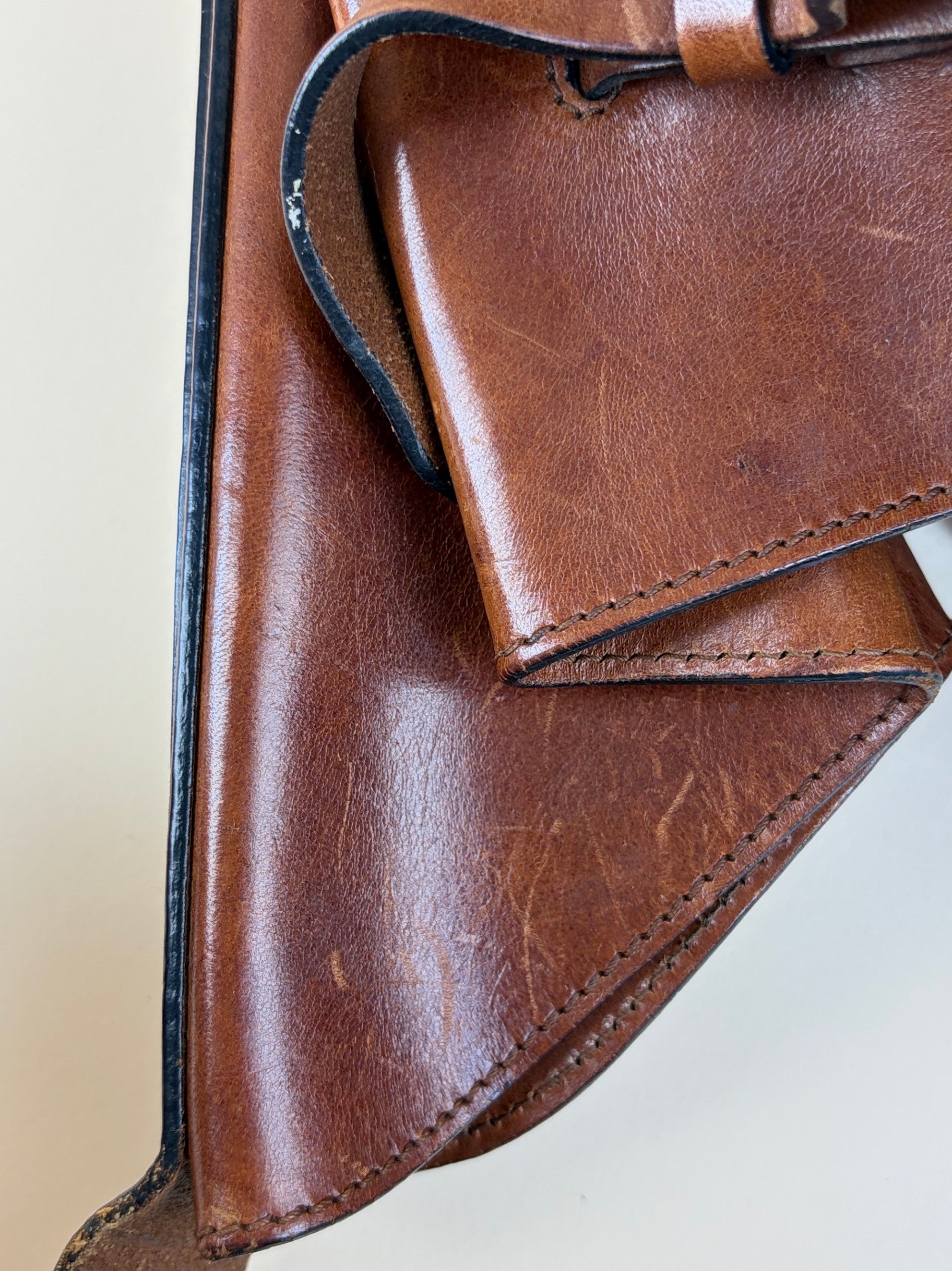Burberry Brown calfskin bride house check Kenton hobo bag