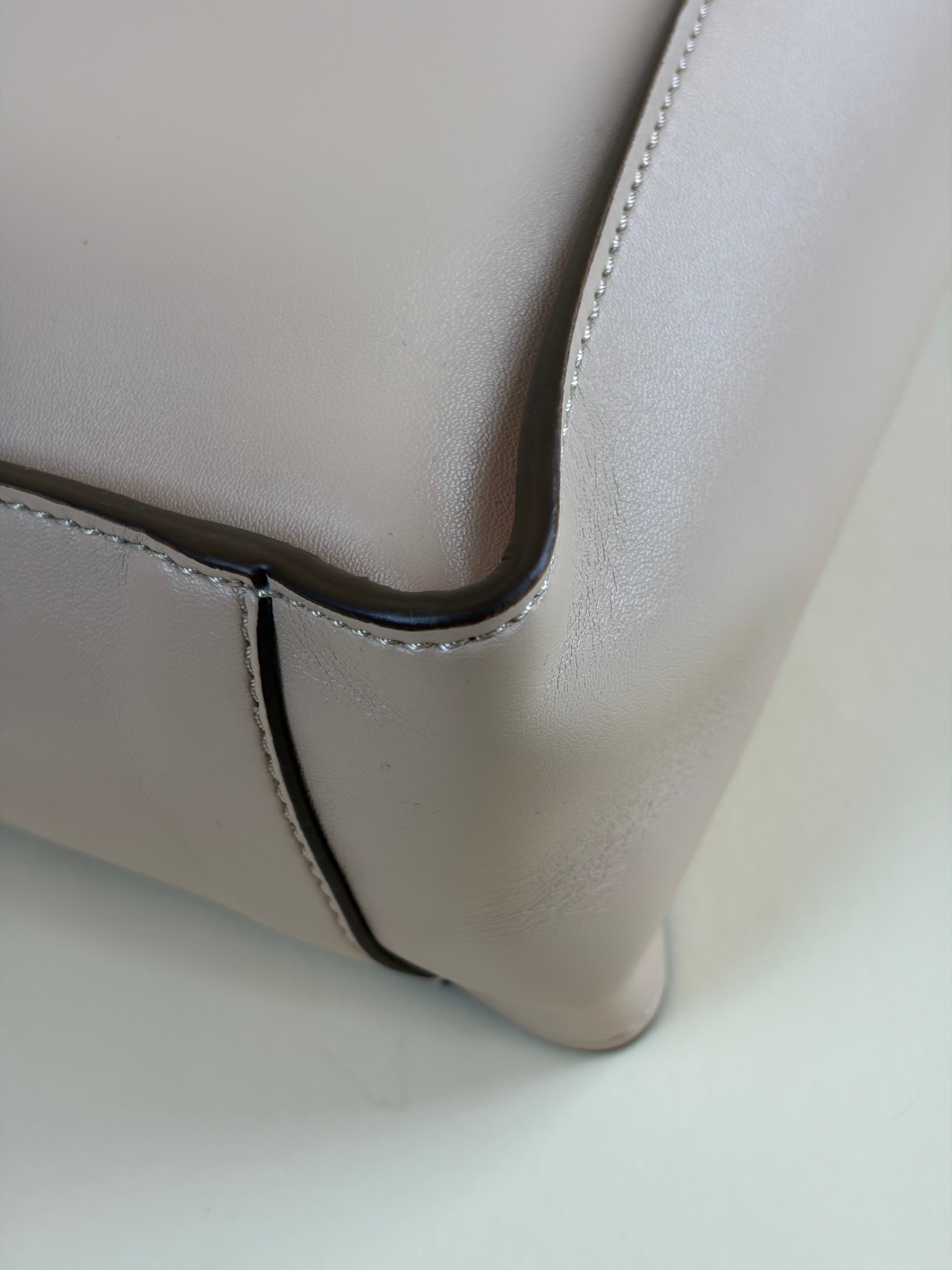 Stella Mccartney Nude Logo Square Crossbody Bag