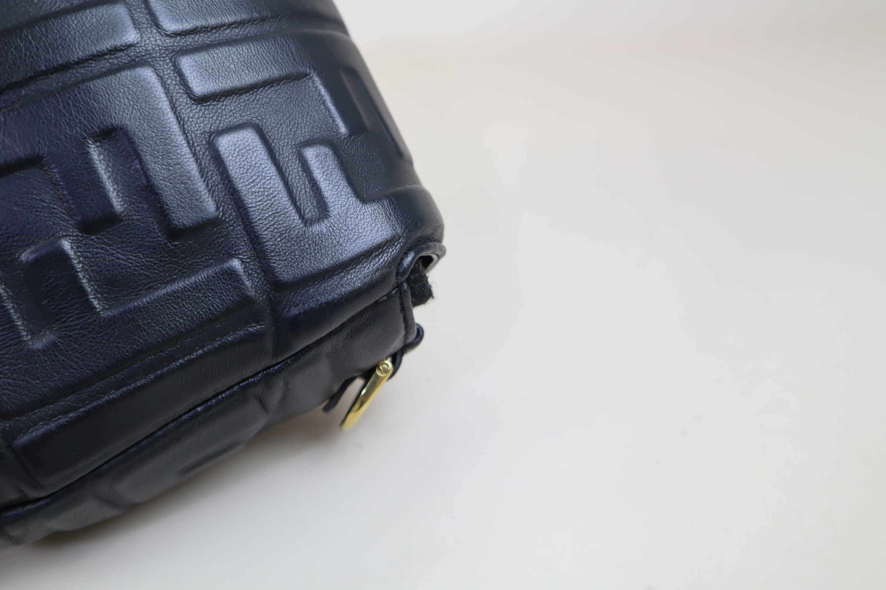Fendi Black FF Baguette Shoulder Bag