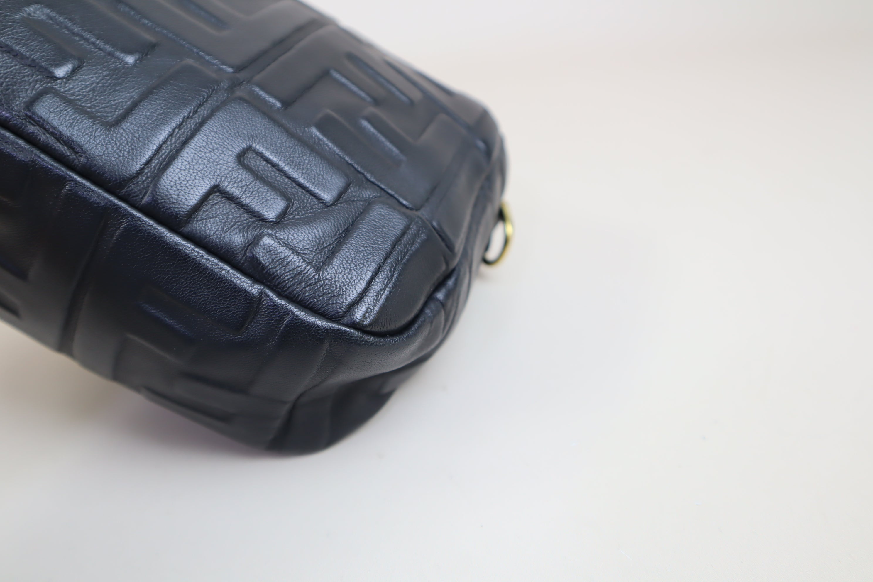 Fendi Black FF Baguette Shoulder Bag