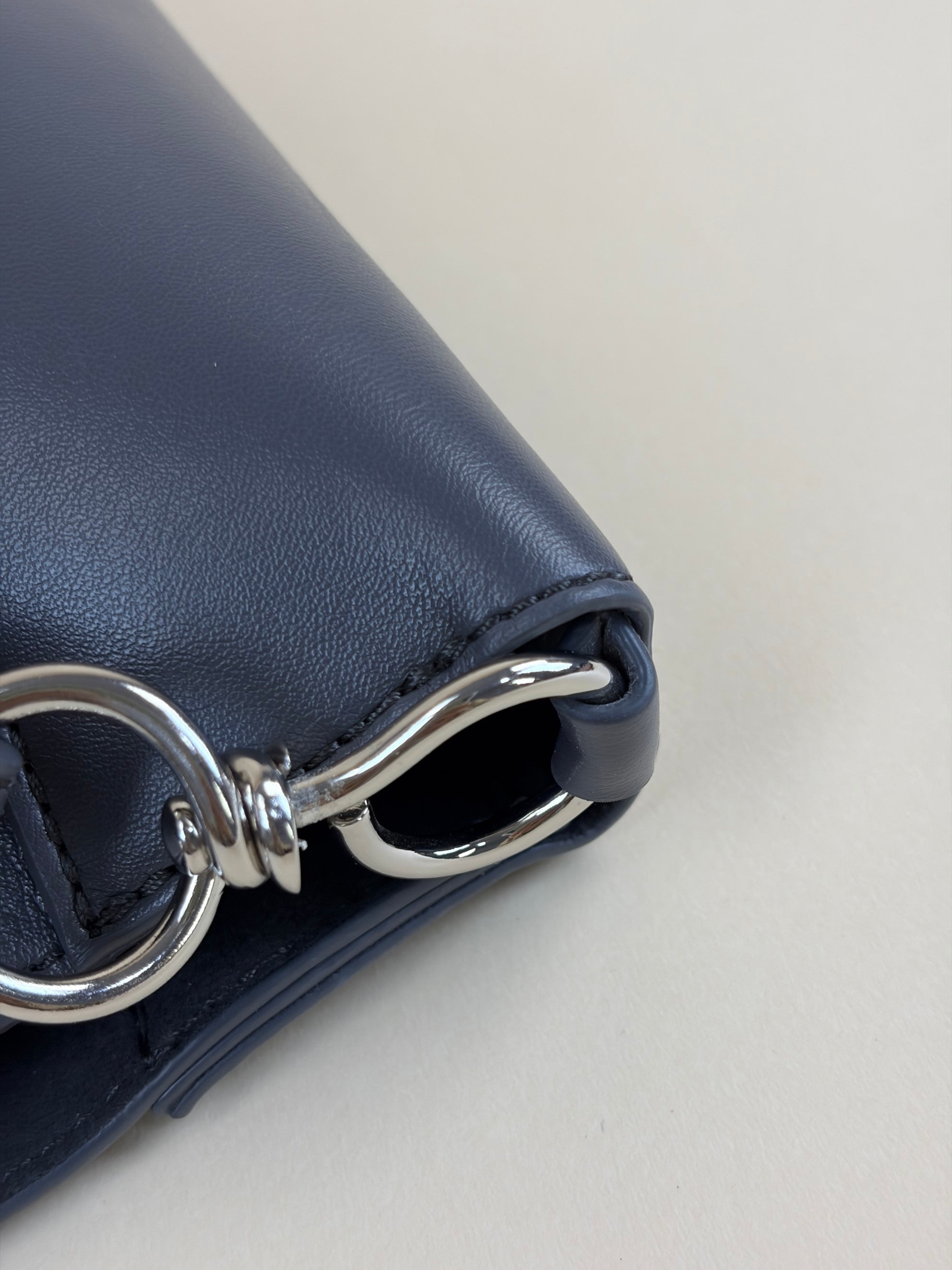 Stella Mccartney Grey Logo Square Crossbody Bag