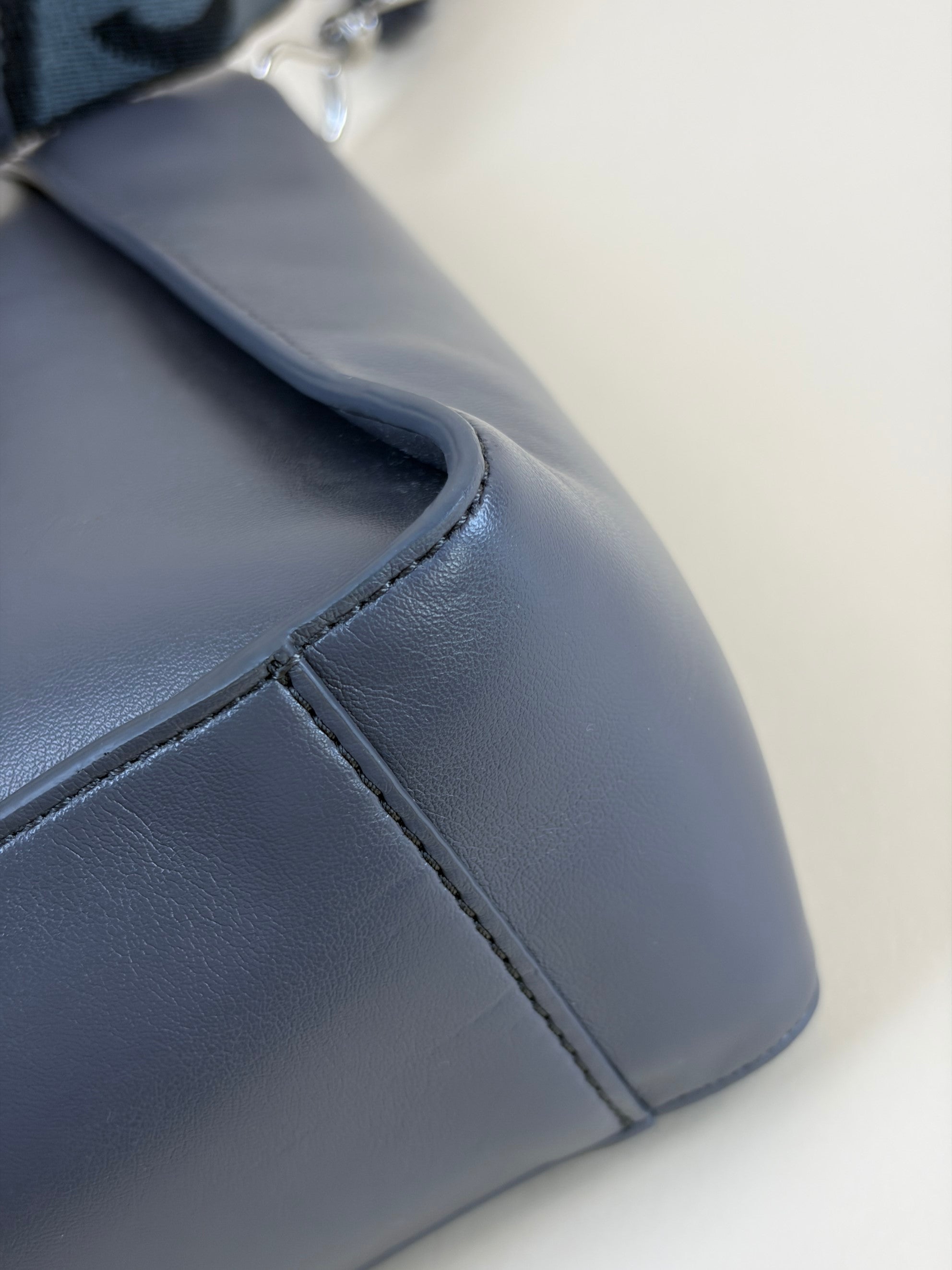 Stella Mccartney Grey Logo Square Crossbody Bag