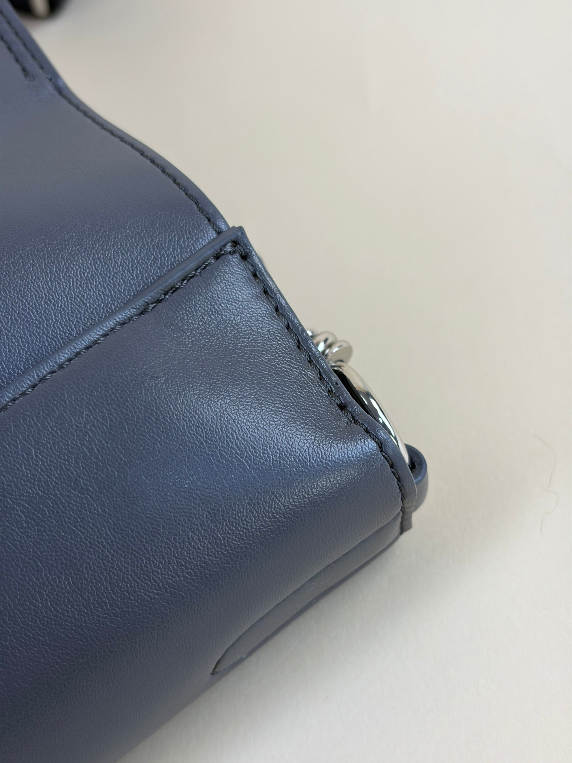 Stella Mccartney Grey Logo Square Crossbody Bag