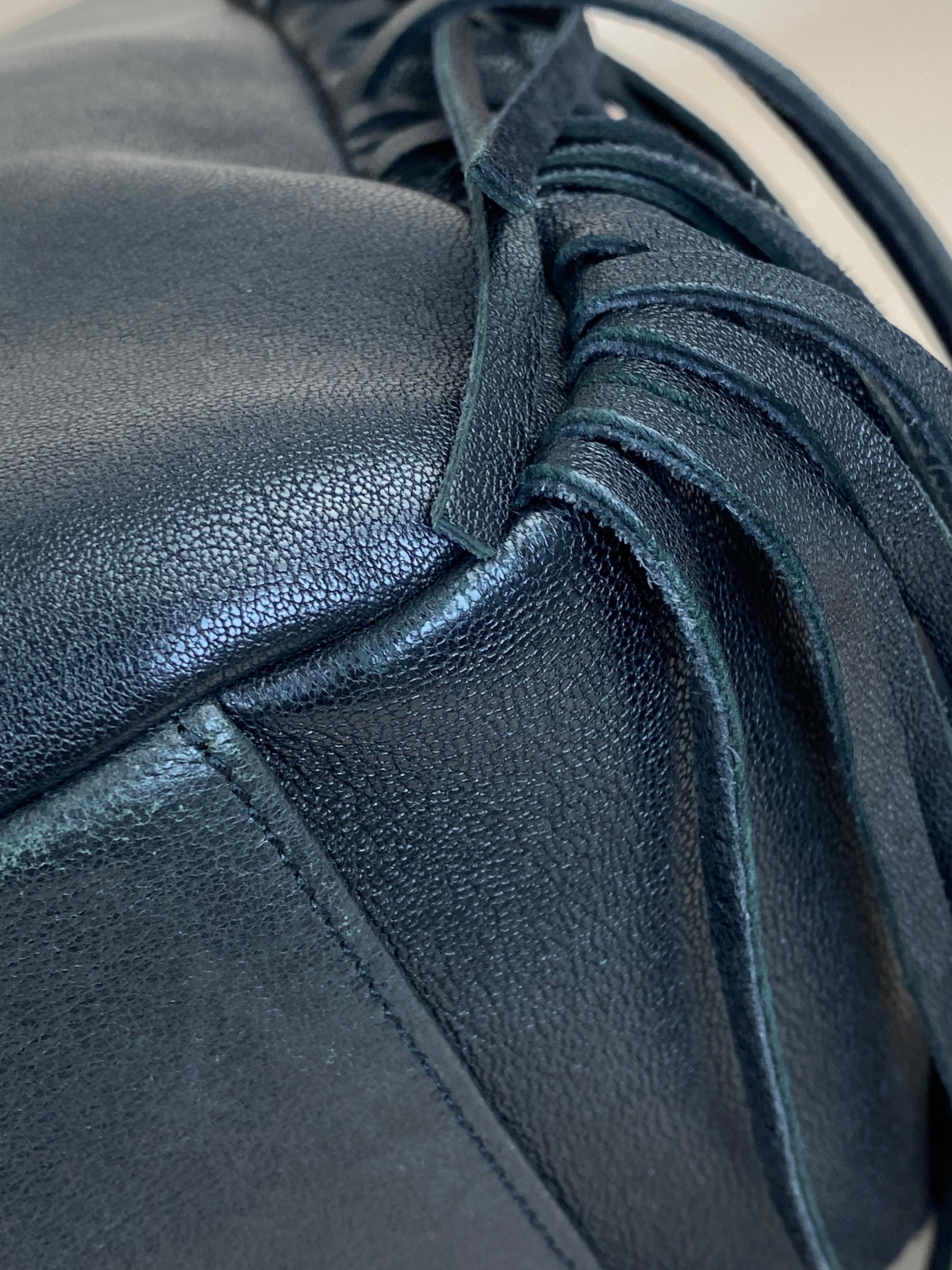 YSL Black Fringe Shopping Bag-handbag-YSL-The Closet Egypt