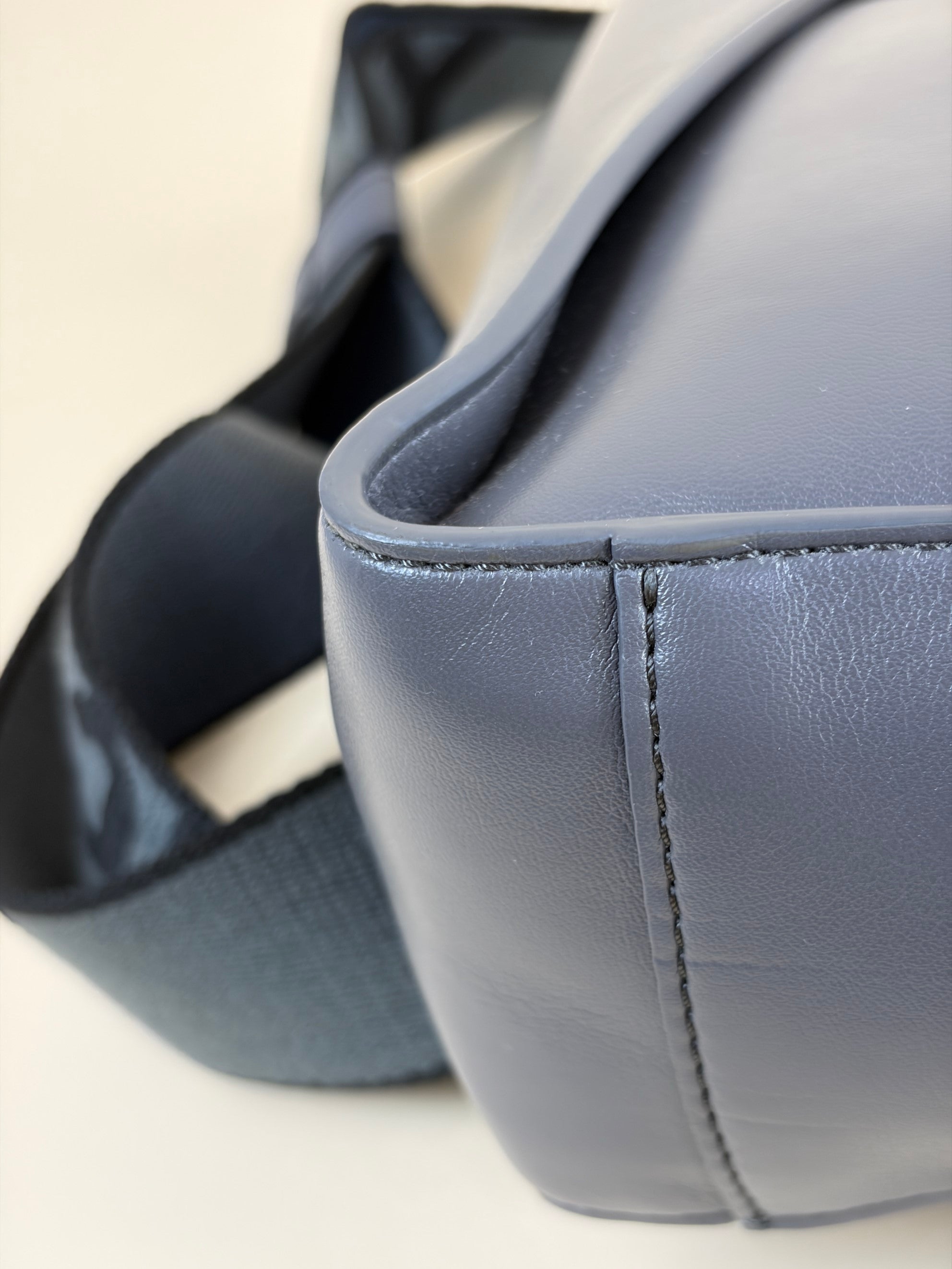 Stella Mccartney Grey Logo Square Crossbody Bag